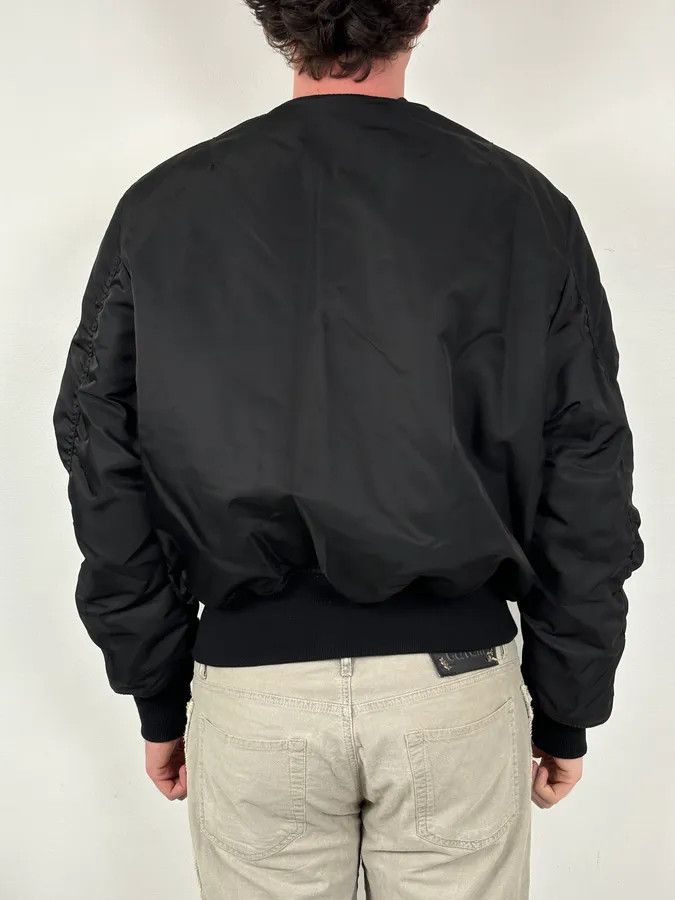 Moschino AW2018 Moschino Black Nylon Pinstriped Vest Bomber Jacket Size US L / EU 52-54 / 3 - 4 Thumbnail