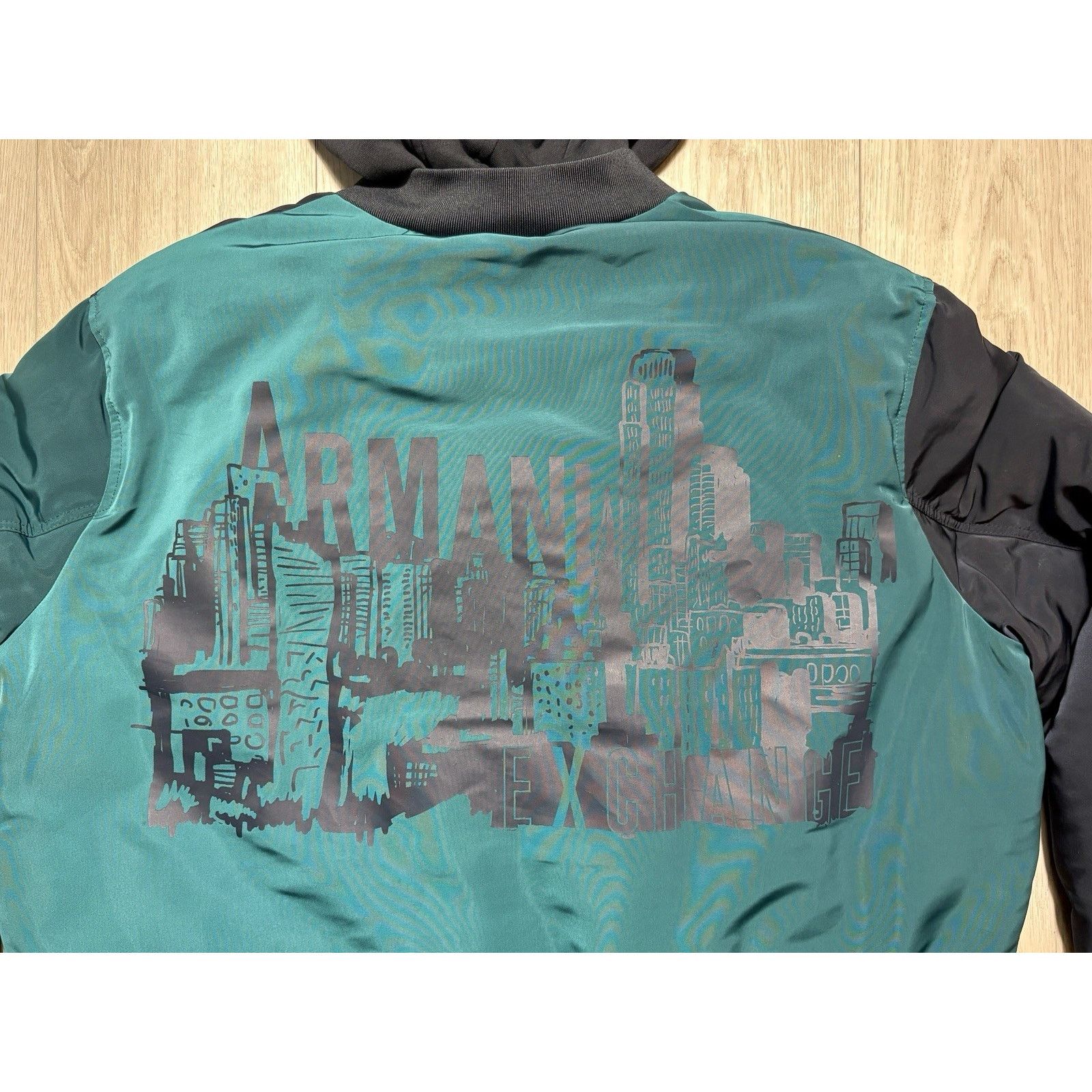 Armani Exchange Armani Exchange Oversized Puffer Jacket Hooded Skyline XL Size US XL / EU 56 / 4 - 4 Thumbnail