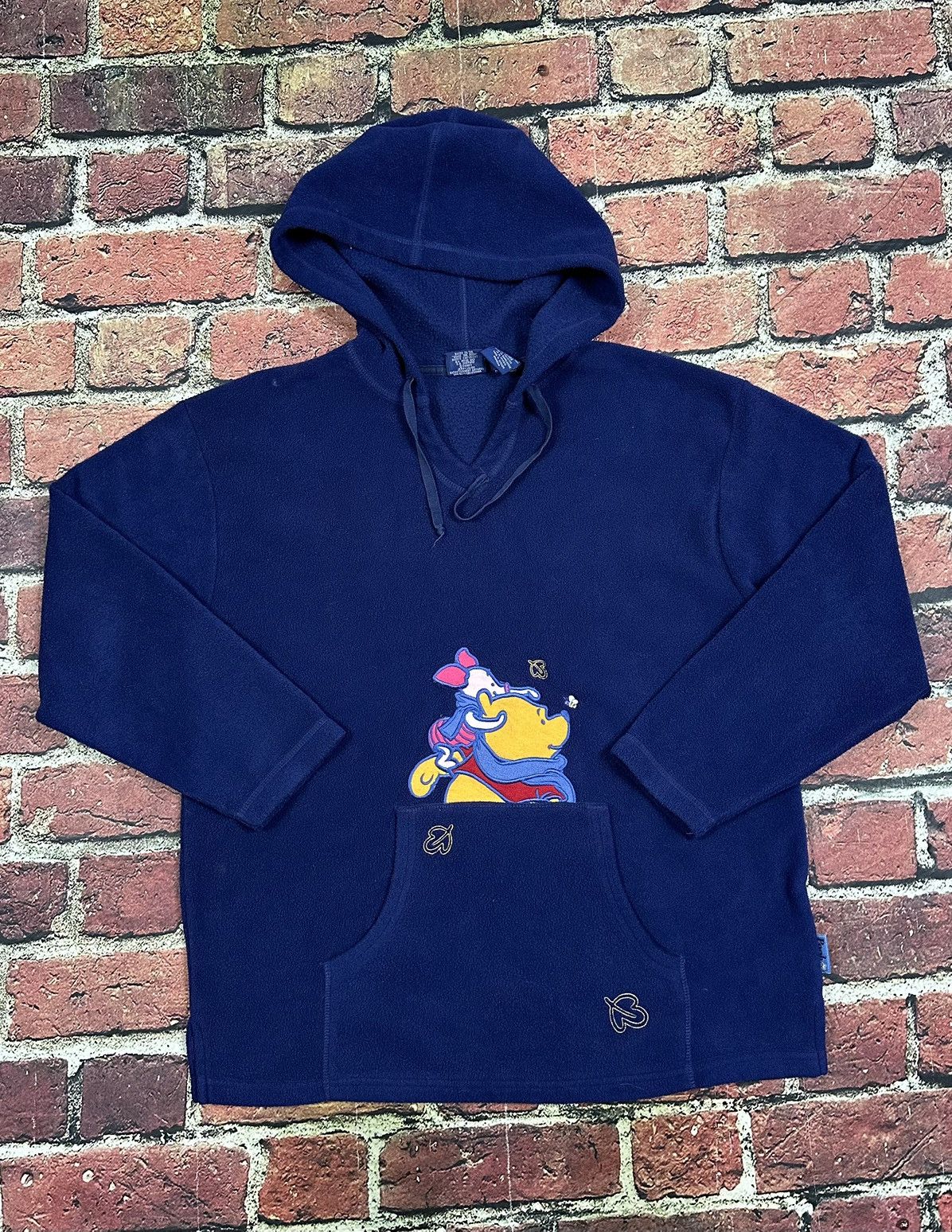 Disney Vintage Disney Fleece Hoodie Sweatshirt Winnie Pooh Piglet Size L / US 10 / IT 46 - 1 Thumbnail