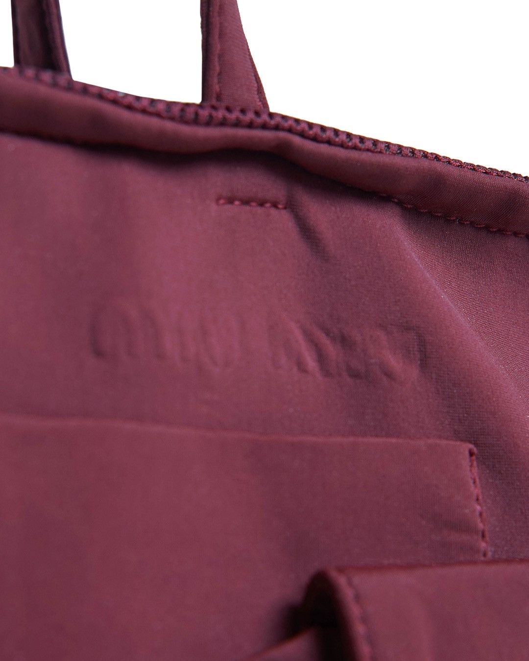 Miu Miu Miu Miu S/S1999 Burgundy Neoprene Tote Bag Size ONE SIZE - 7 Thumbnail