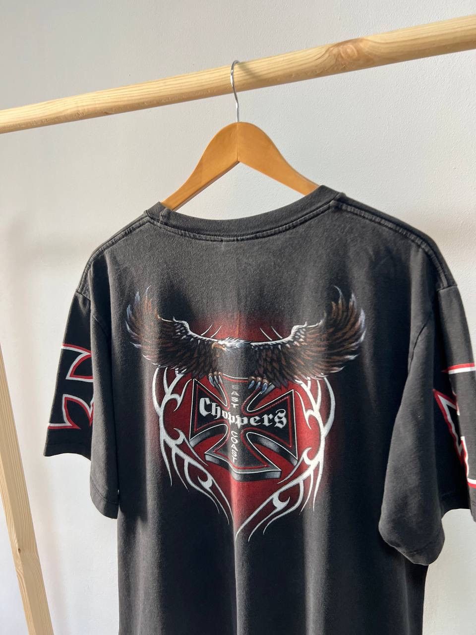 Vintage Vintage 90s East Coast Choppers New York T Shirt Size US XL / EU 56 / 4 - 6 Thumbnail