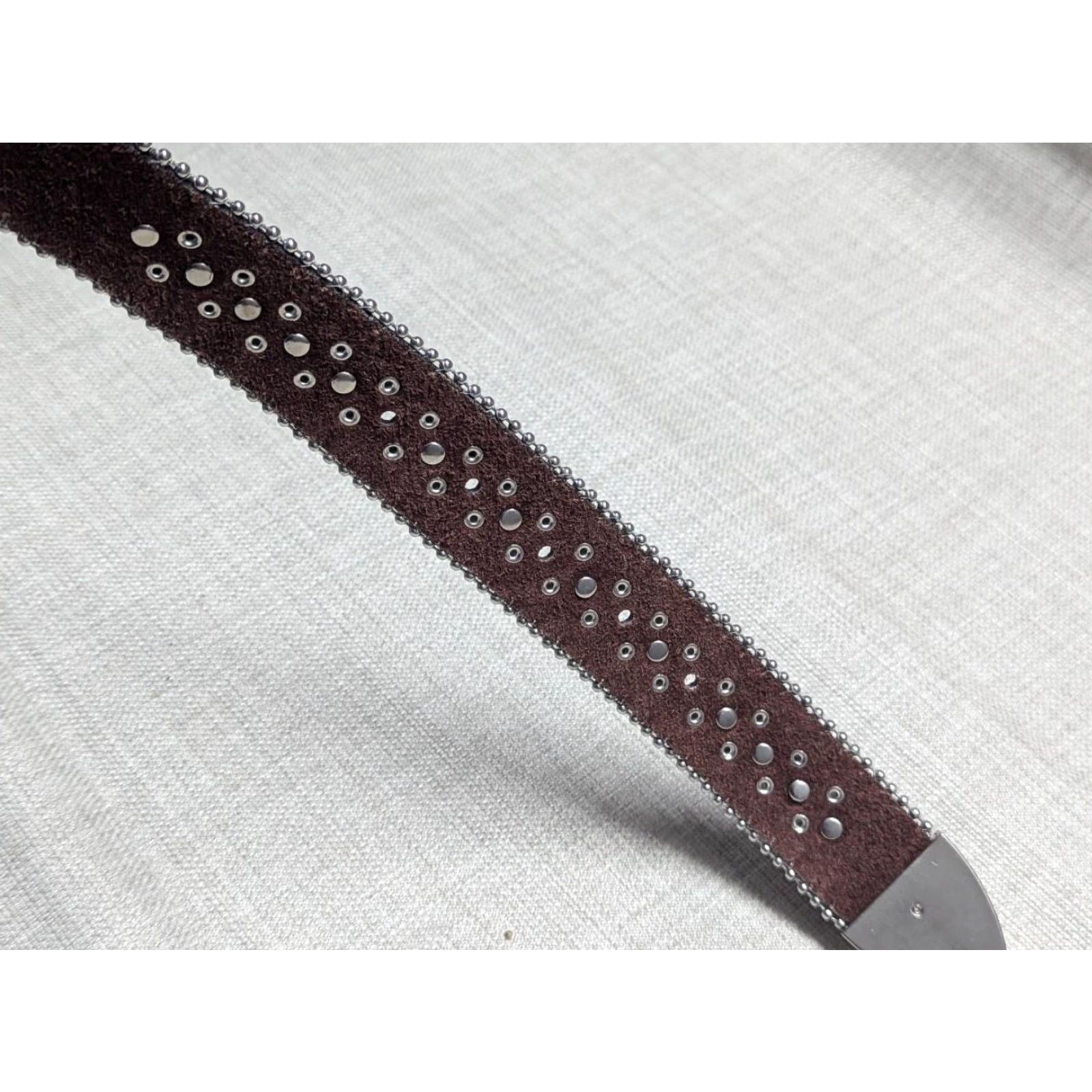 Vintage VINTAGE rhinestone belt Western XS? Size 40 - 2 Thumbnail