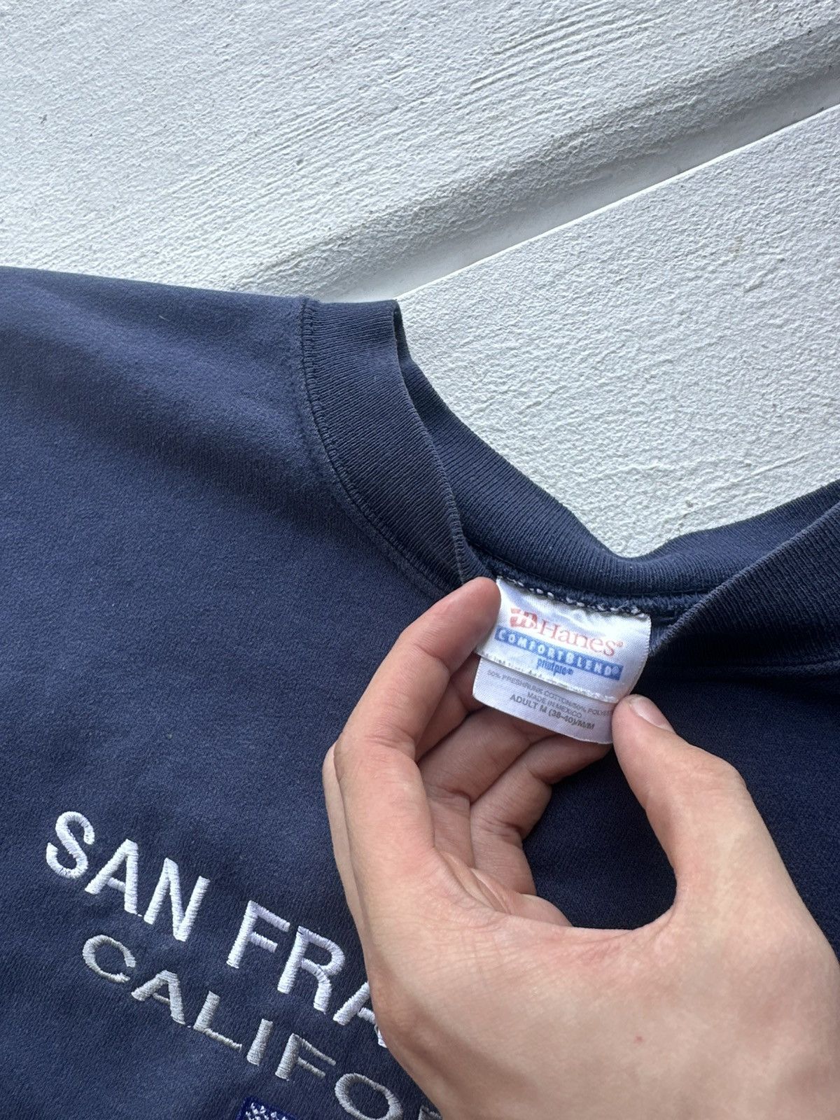 Vintage SAN FRANCISCO🚨 BIG LOGO USA BLUE OVERSIZED SWEATSHIRT RARE Size US M / EU 48-50 / 2 - 7 Thumbnail