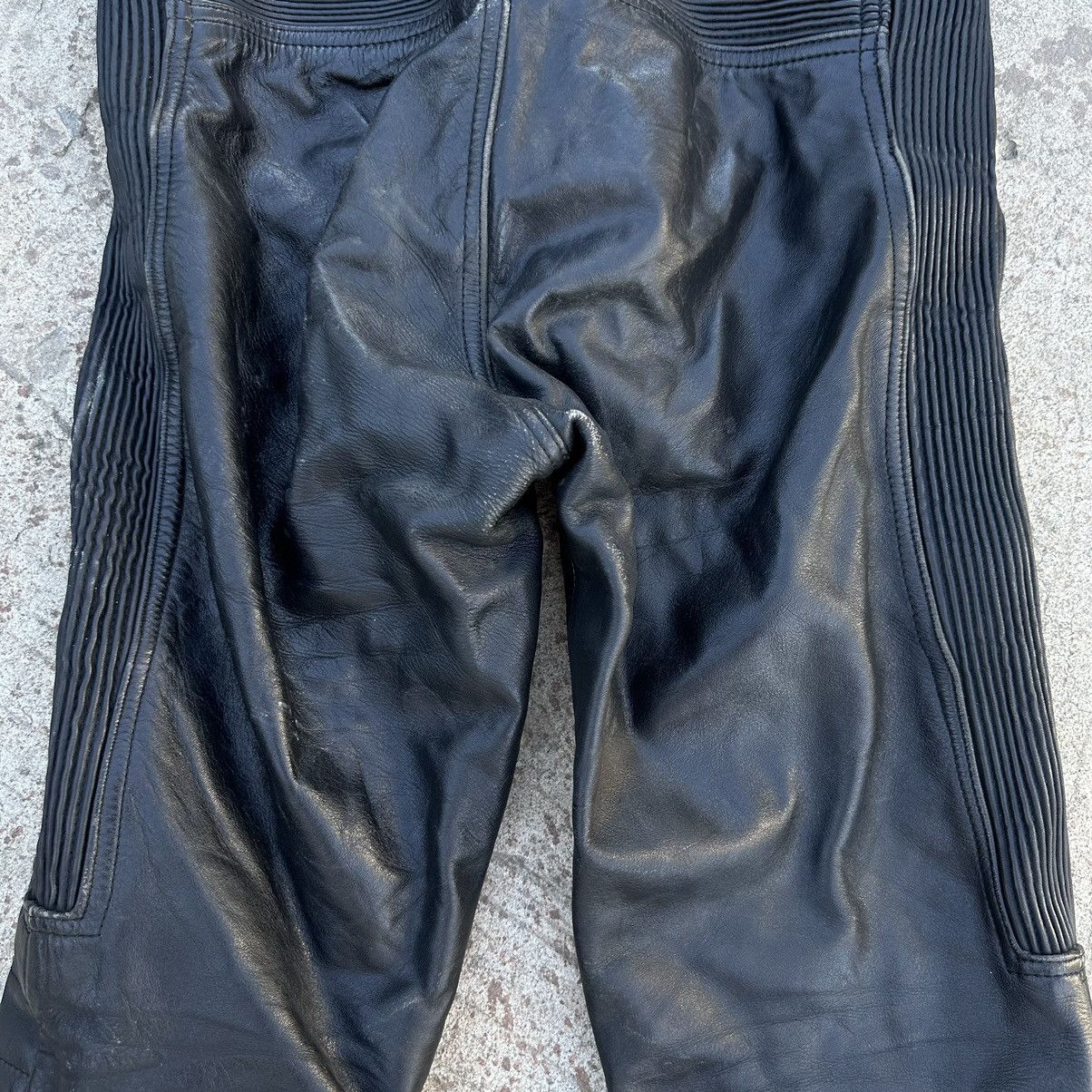 Vintage Vintage Moto Leather Pants Overalls Style USA 90s Y2K Size US 33 - 8 Thumbnail