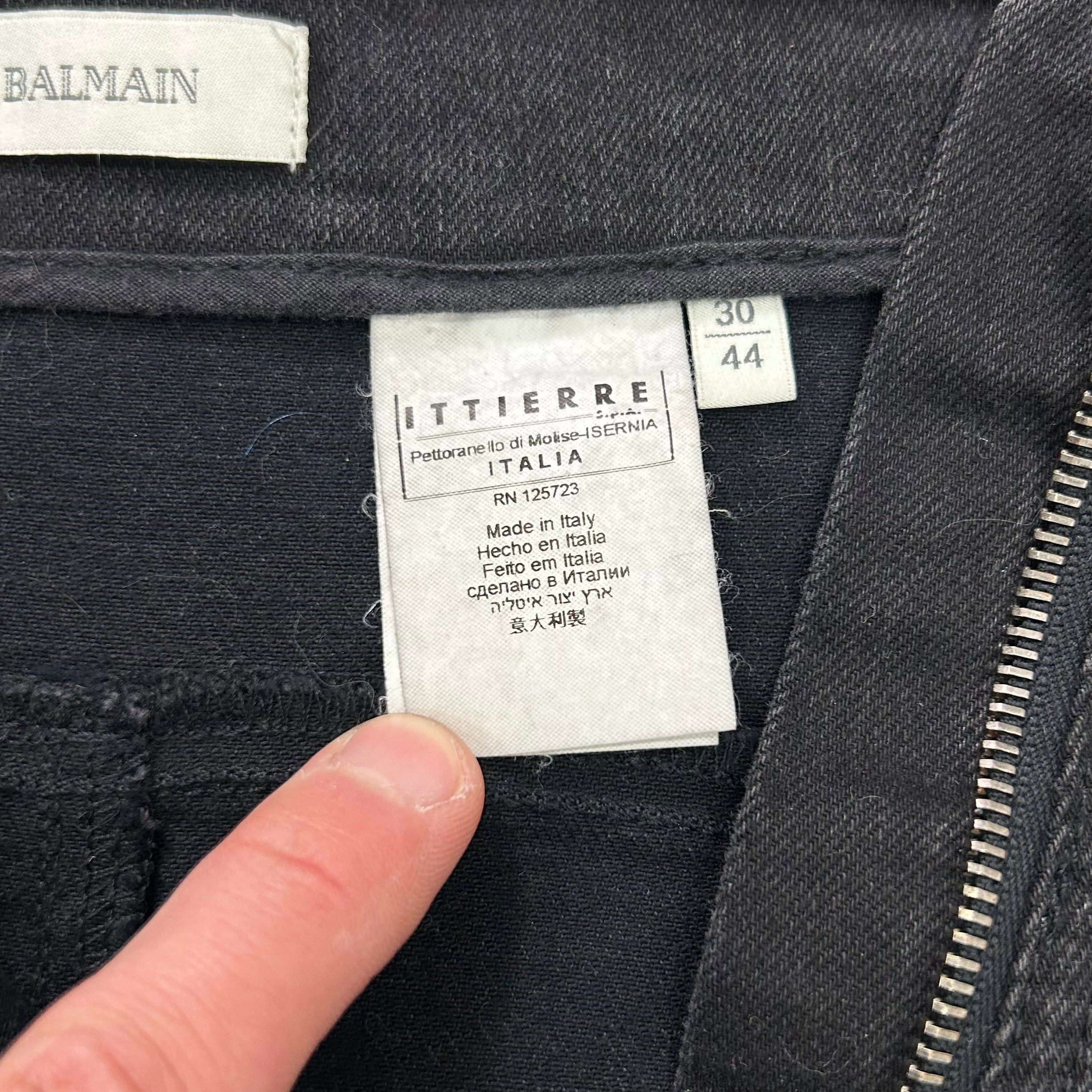Balmain Pierre Balmain Zippers Denim Long Skirt Size 28" / US 6 / IT 42 - 7 Thumbnail