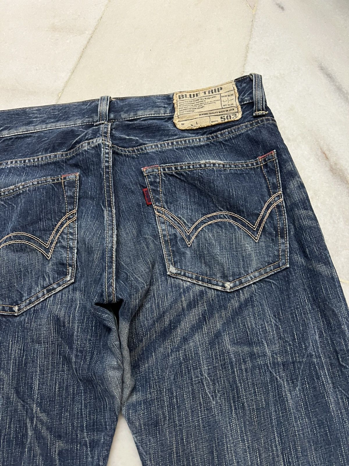 Edwin 💥Flare💥Vintage Edwin 503 Clawmark Mudwash Jean Size US 34 / EU 50 - 15 Thumbnail