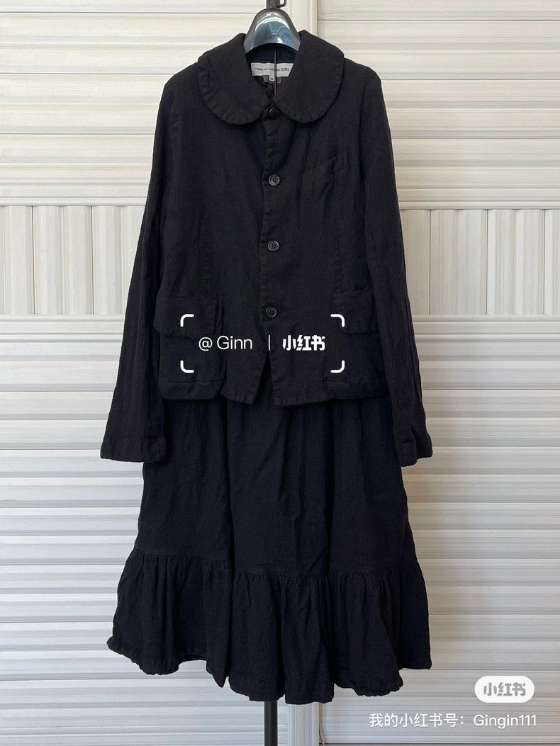 Comme des Garcons Comme Des Garcons Black Round Neck Felted Suit Size M / US 6-8 / IT 42-44 - 1 Thumbnail