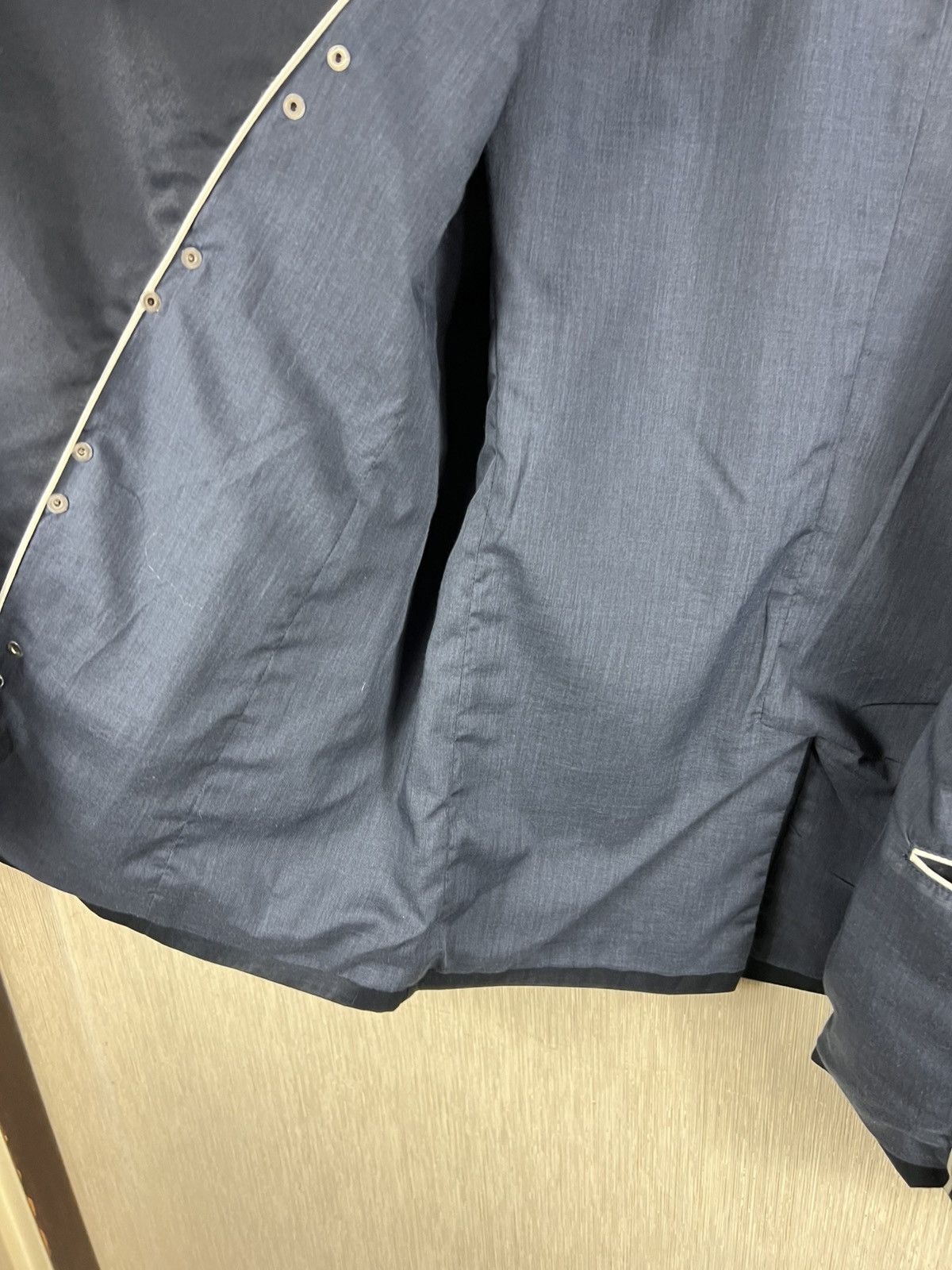 Emporio Armani Emporio Armani BlueLine asymmetrical cut jacket clips blazer Size US M / EU 48-50 / 2 - 21 Thumbnail