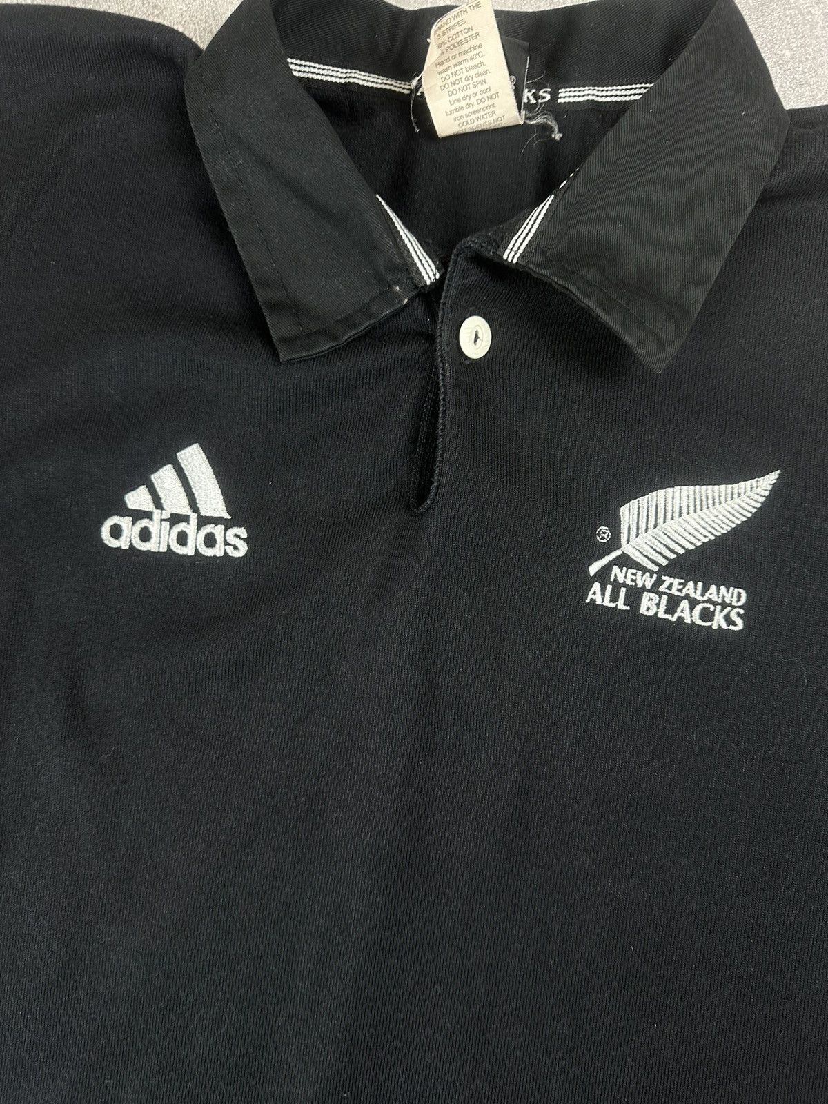 Adidas Adidas All Blacks Mens Rugby Polo Jersey Size US L / EU 52-54 / 3 - 7 Thumbnail