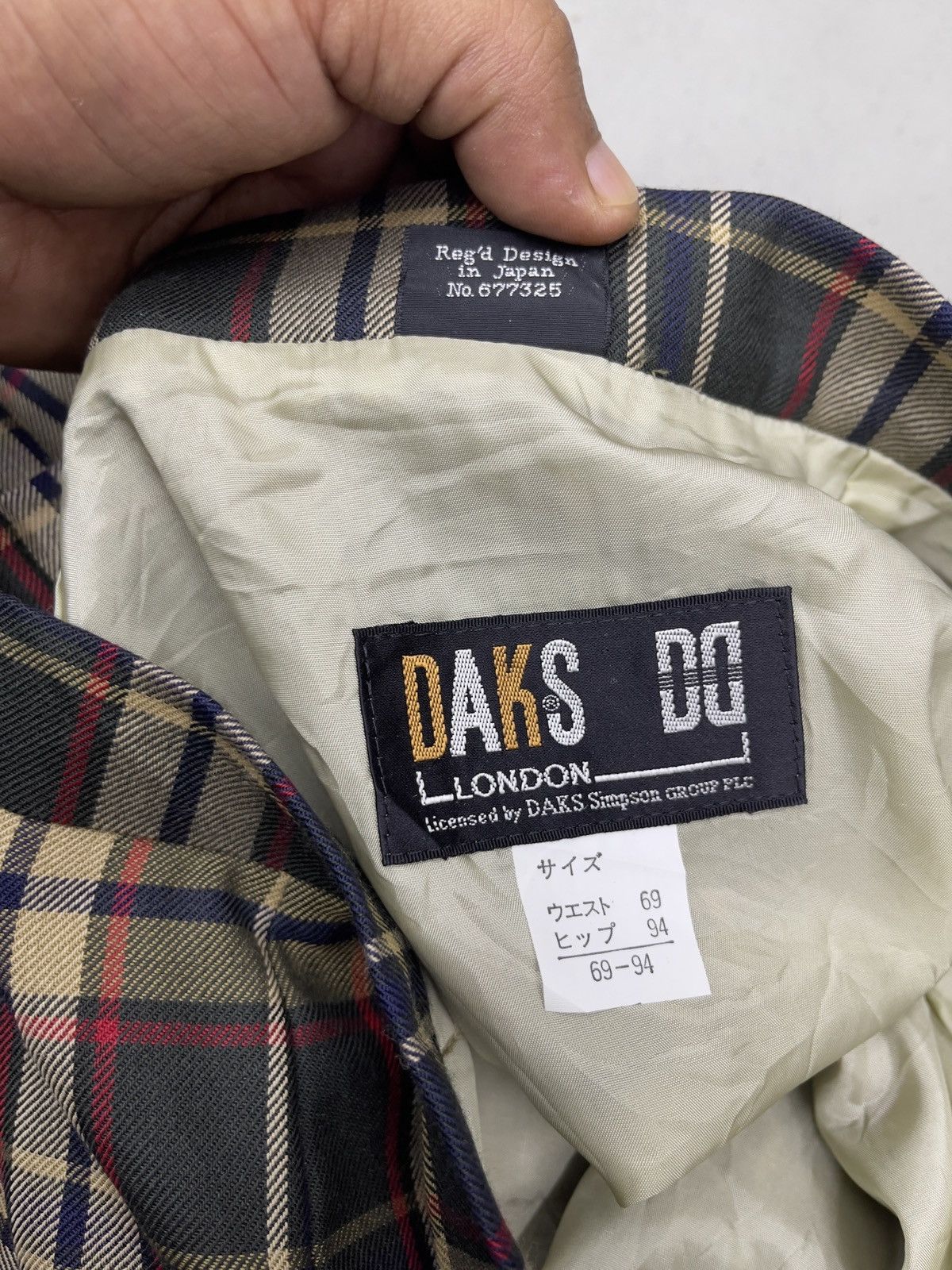 DAKS × Designer × Japanese Brand VTG DAKS LONDON MIDI SKIRT TARTANS Size 26" / US 2 / IT 38 - 5 Thumbnail