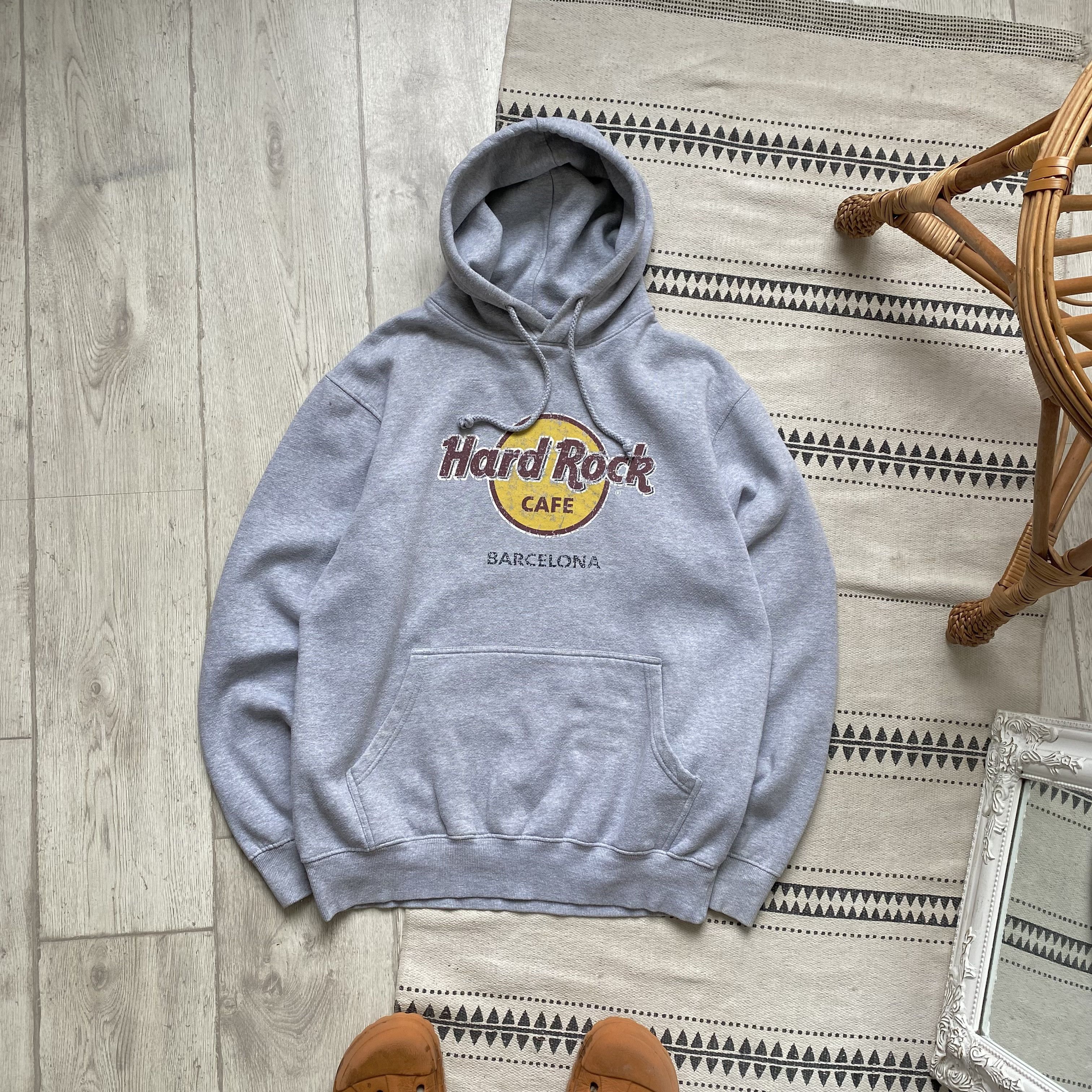 Hard Rock Cafe 🎸 Vintage 00s Hard Rock Cafe Hoodie Y2K Barcelona Spain Size US M / EU 48-50 / 2 - 1 Thumbnail