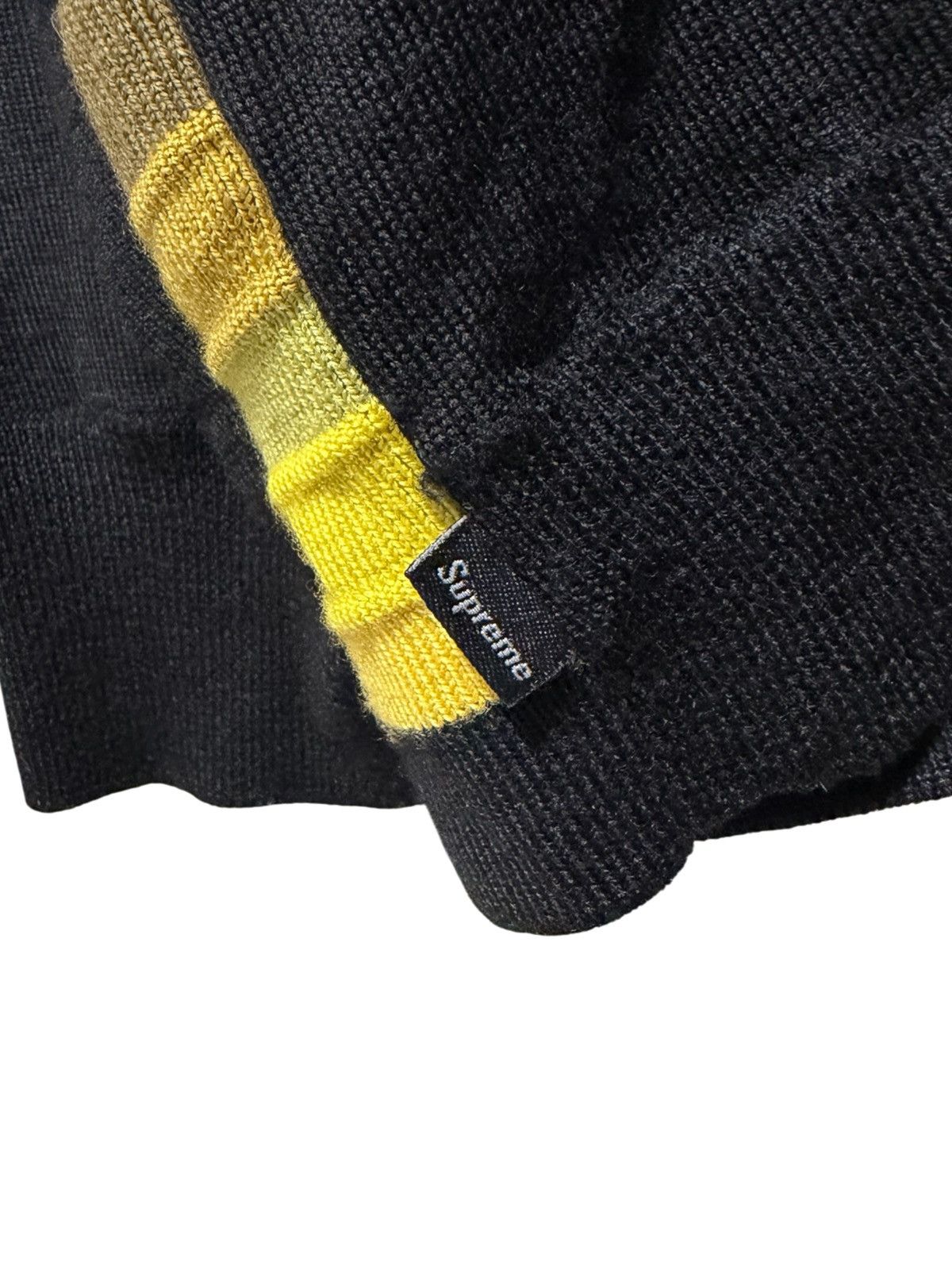 Supreme Supreme Corner Stripe Polo 100% Wool Sweater SS19 Size XL Size US XL / EU 56 / 4 - 7 Thumbnail