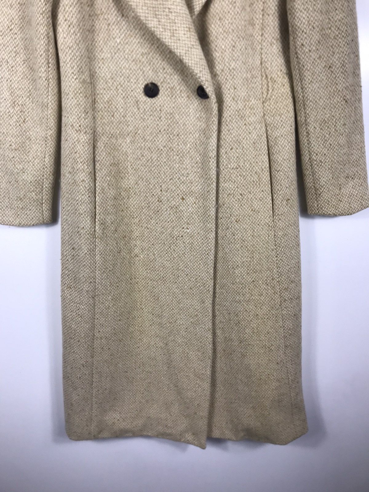 Jil Stuart ⚡️Vintage Jill Stuart Tweed Double Breast Long Coat Size S / US 4 / IT 40 - 5 Thumbnail