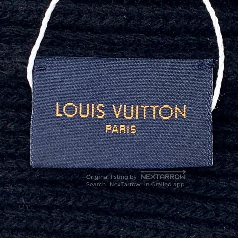 Louis Vuitton Louis Vuitton Black logo brand wool knit wool hat wool hat Size ONE SIZE - 6 Thumbnail