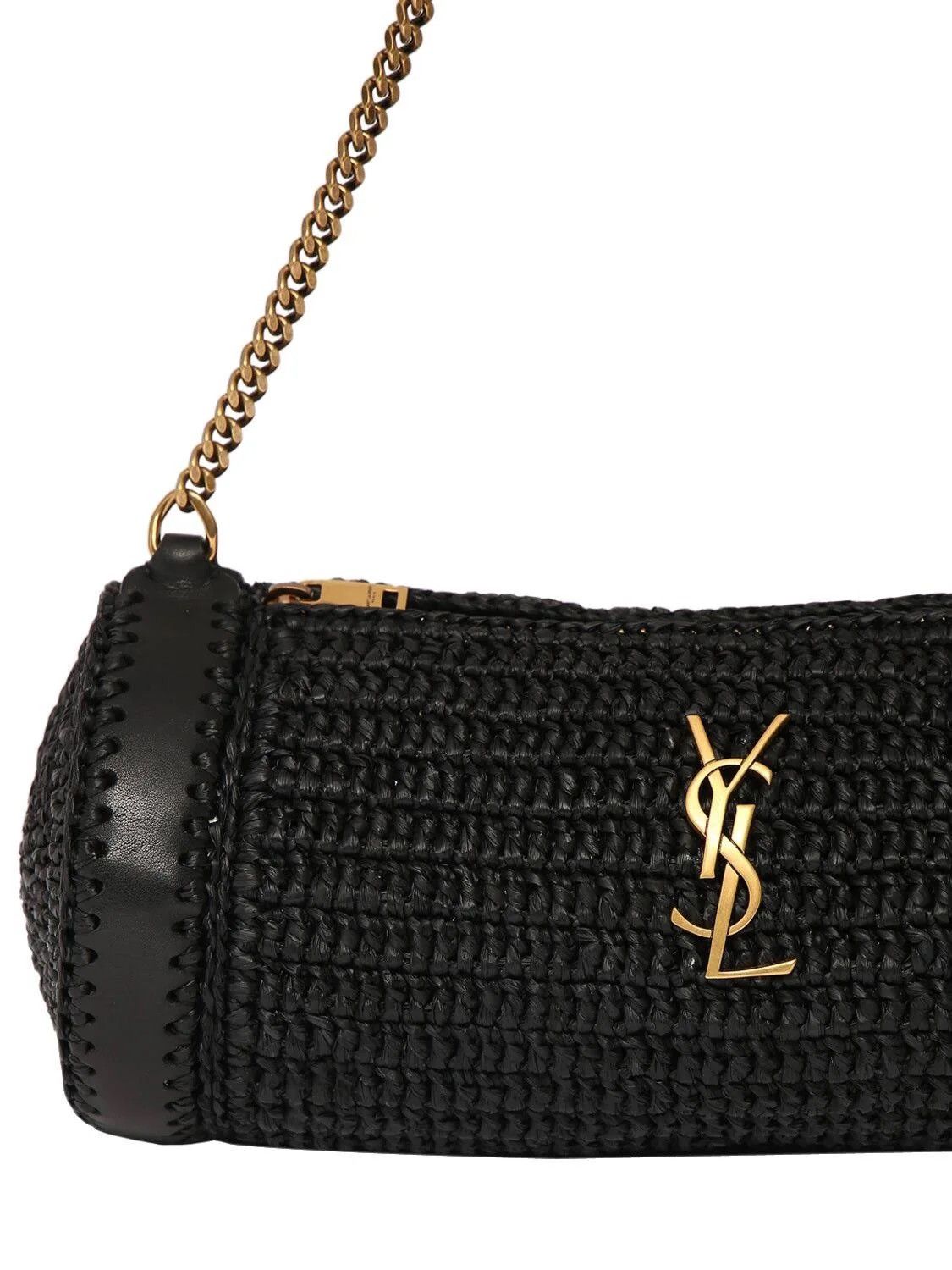 Saint Laurent Paris Saint Laurent Cassandre Small Cylinder Bag 'Noir' Size ONE SIZE - 6 Thumbnail