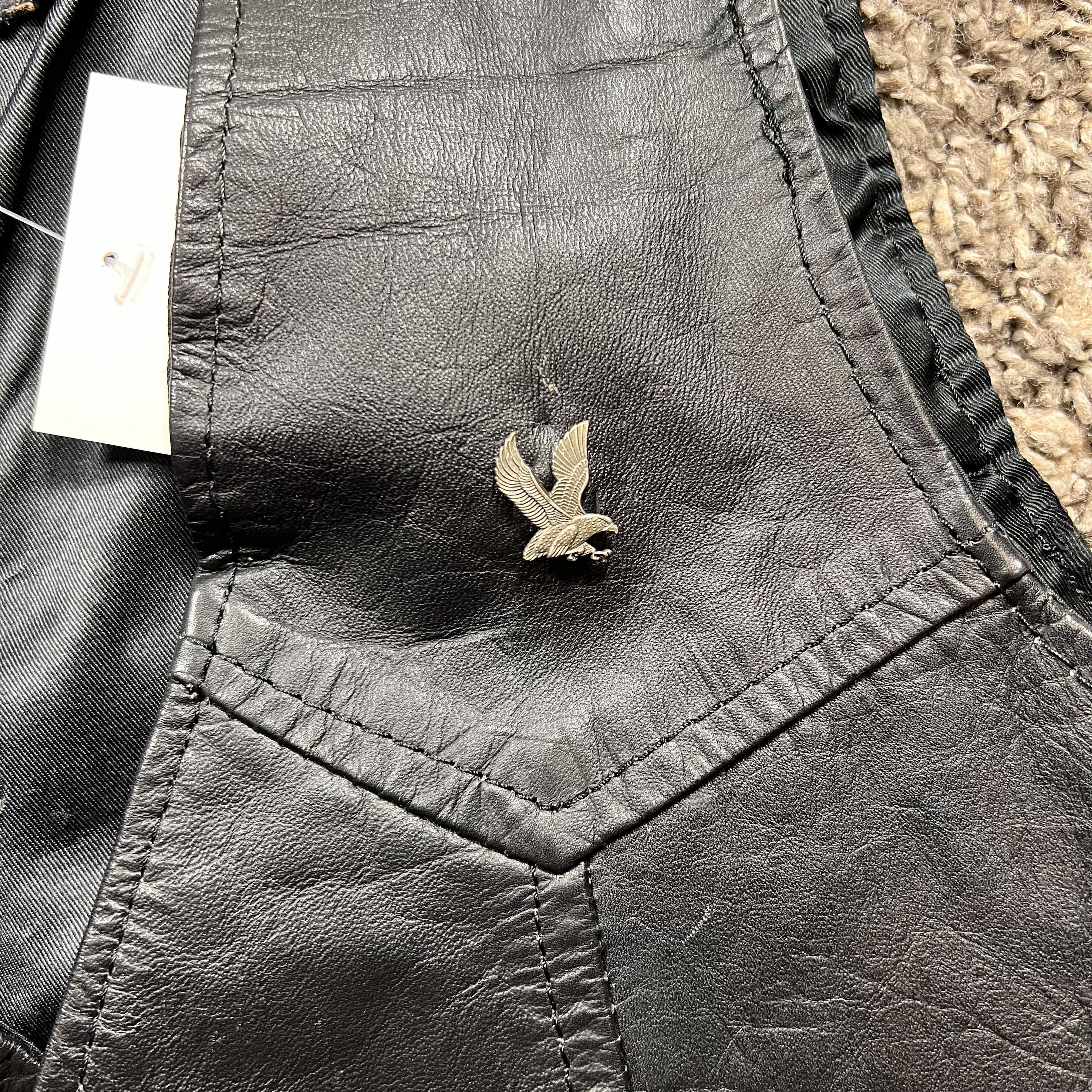 Genuine Leather × Leather 1990’s Vintage Mary Land Leather Inc. Vest Size M / US 6-8 / IT 42-44 - 4 Thumbnail