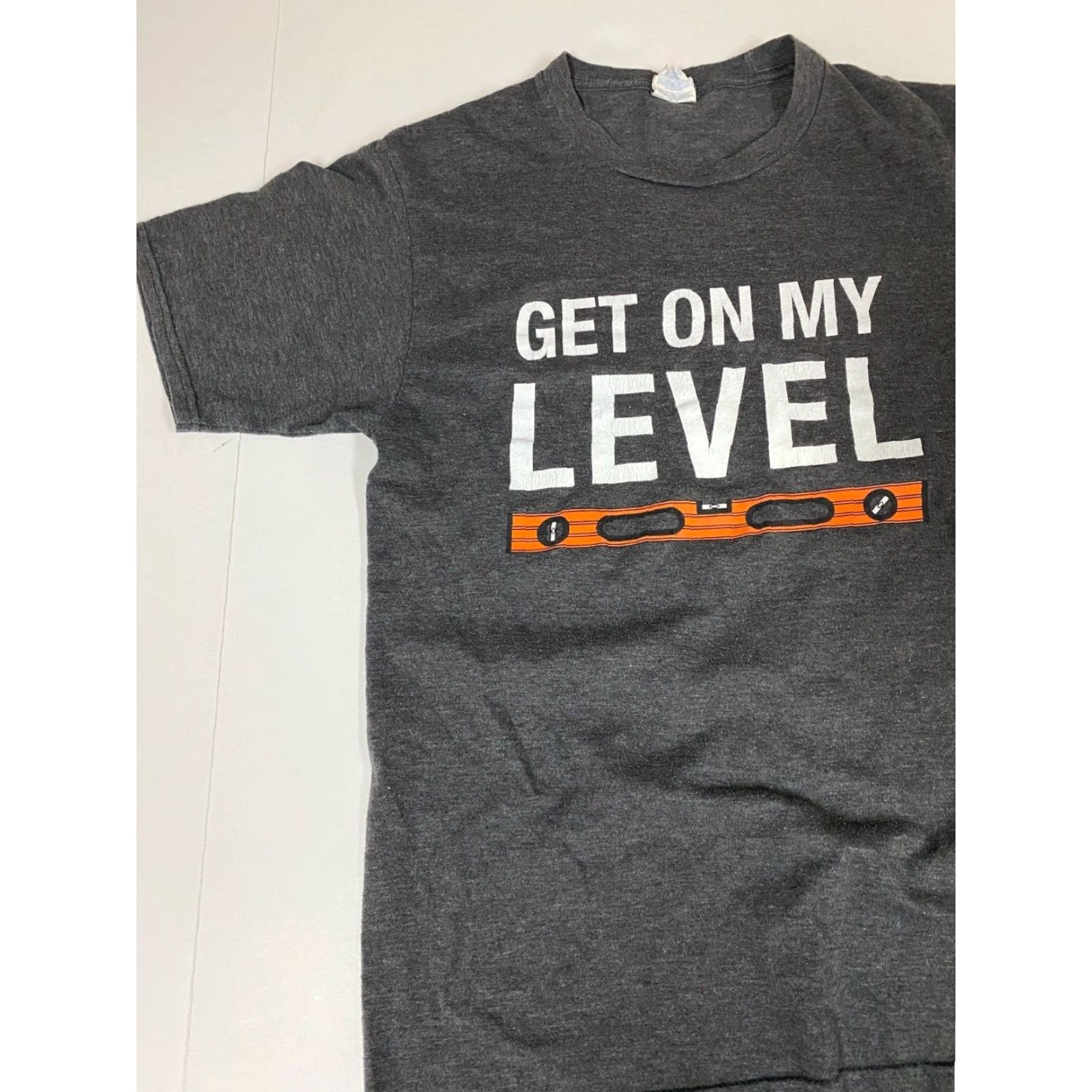 Port & Company Port & Company Get on my level Mens T Shirt S Gray Size US S / EU 44-46 / 1 - 3 Thumbnail