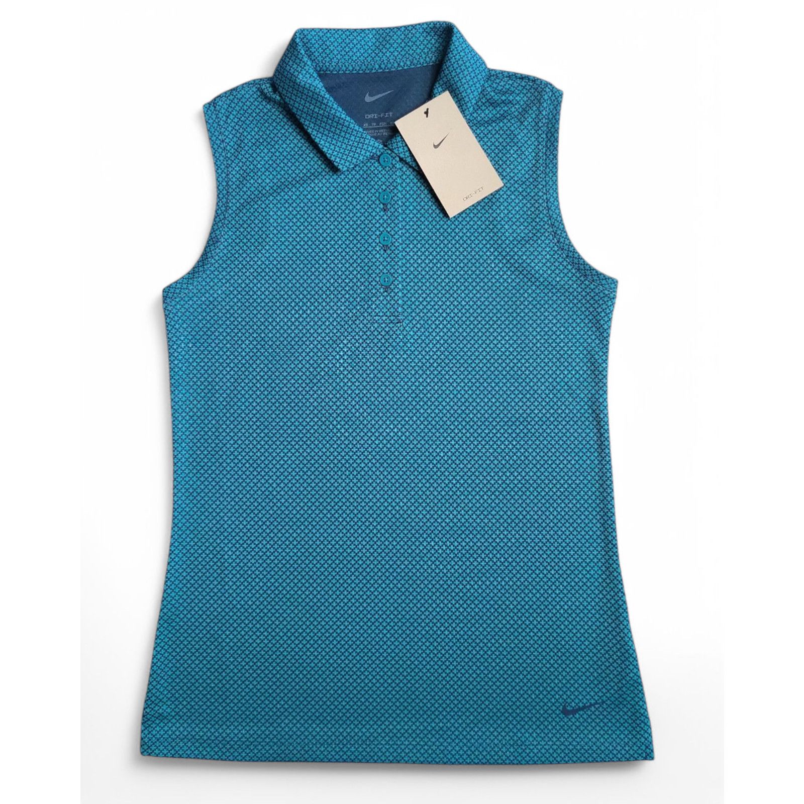 Nike NWT NIKE Dri-FIT Victory Textured Golf Polo Bright Spruce Size XS / US 0-2 / IT 36-38 - 5 Thumbnail