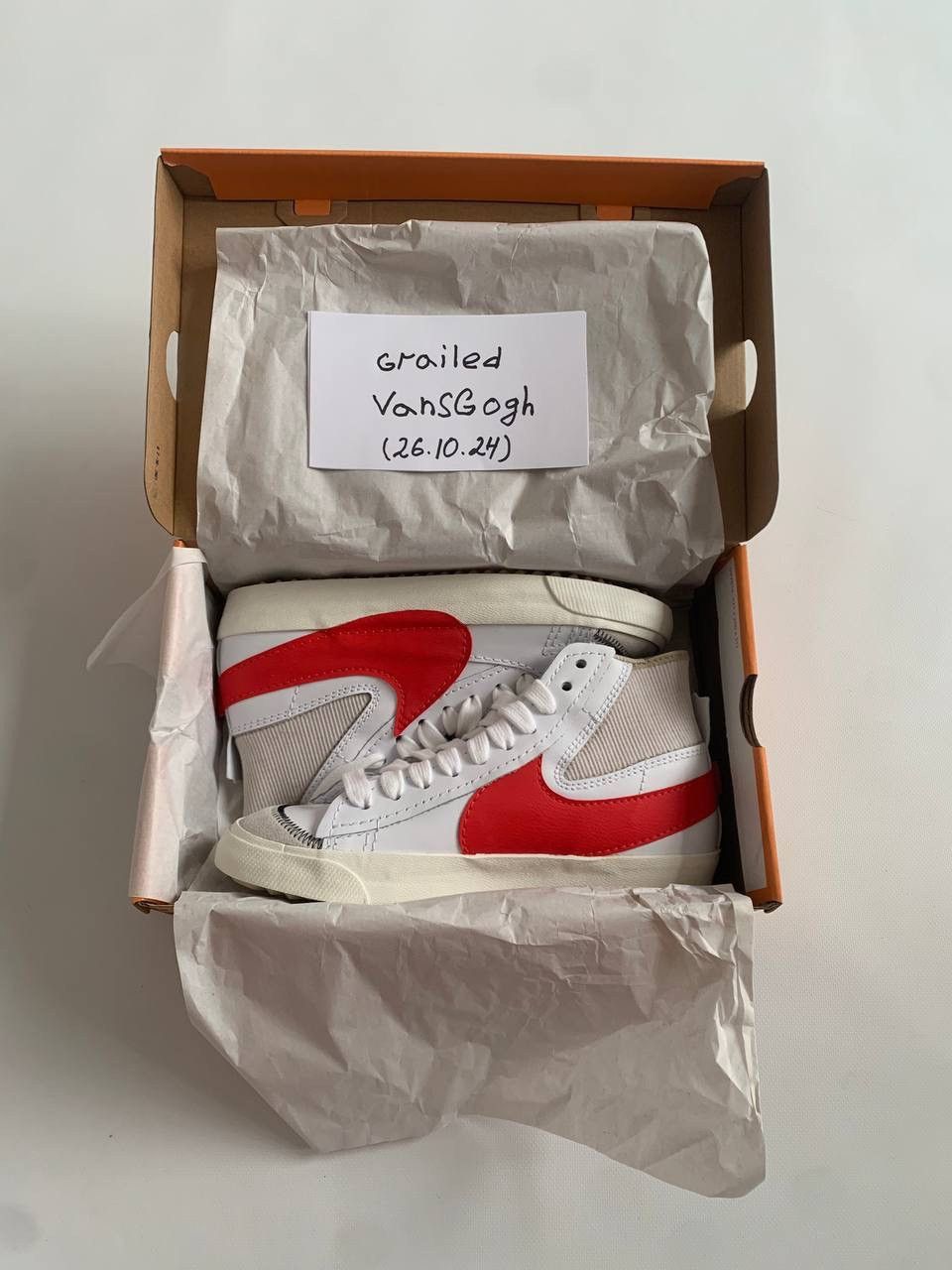 Nike Nike blazer mid 77 jumbo white habanero red size 8,5 Size US 8.5 / EU 41-42 - 9 Thumbnail