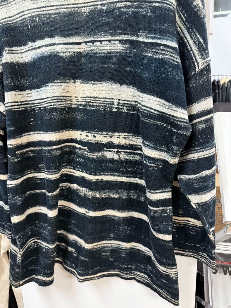 Issey Miyake Issey miyake 80S tie-dyed striped sweater 2504-Nextarrow Size US M / EU 48-50 / 2 - 8 Thumbnail