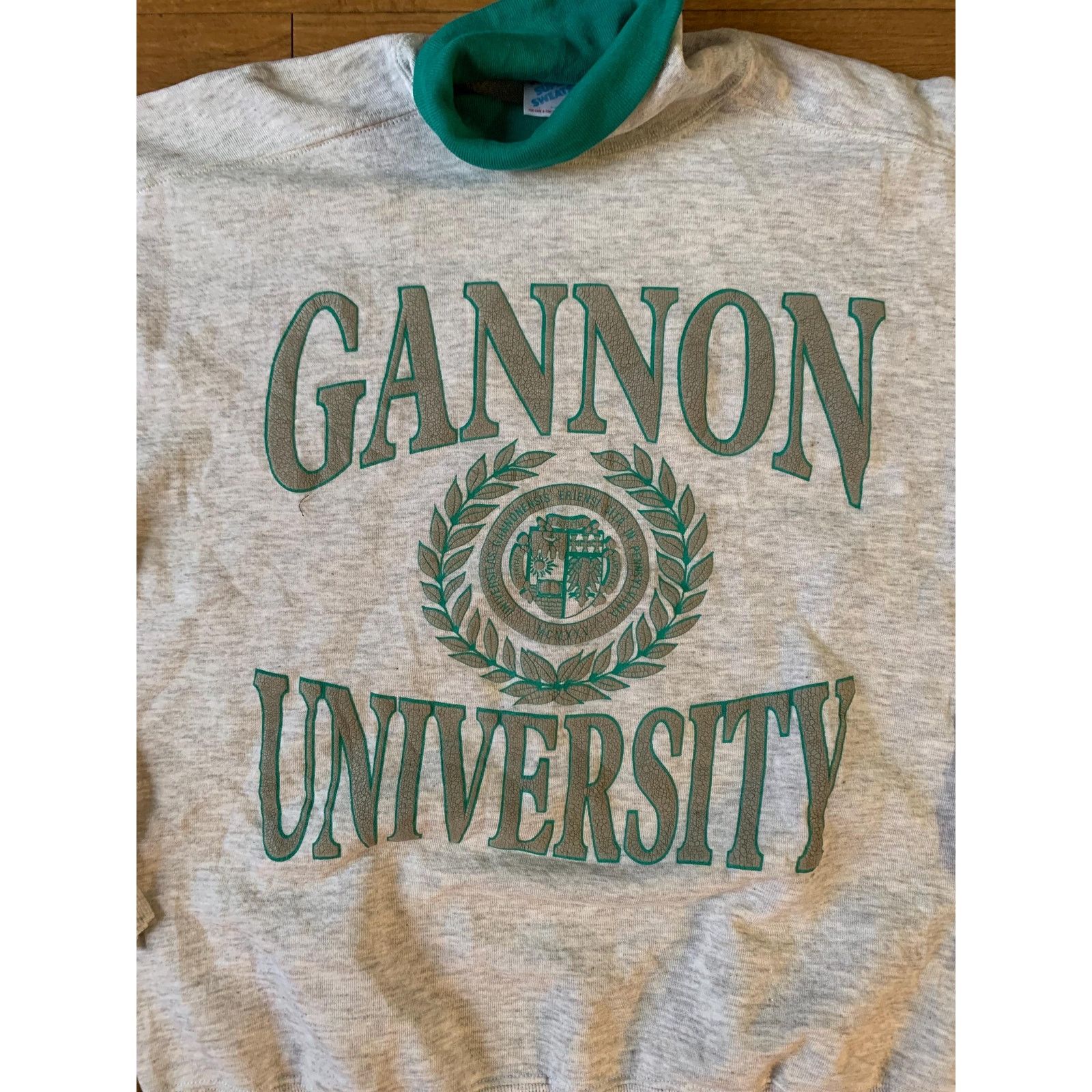 Fruit Of The Loom Vintage Gannon university Sweatshirt size large 1990s 80s Size US L / EU 52-54 / 3 - 2 Thumbnail