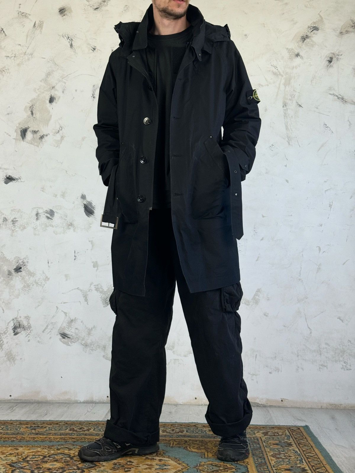 Vintage Stone Island Ventile Trench Coat Jacket Size L Size US L / EU 52-54 / 3 - 3 Thumbnail