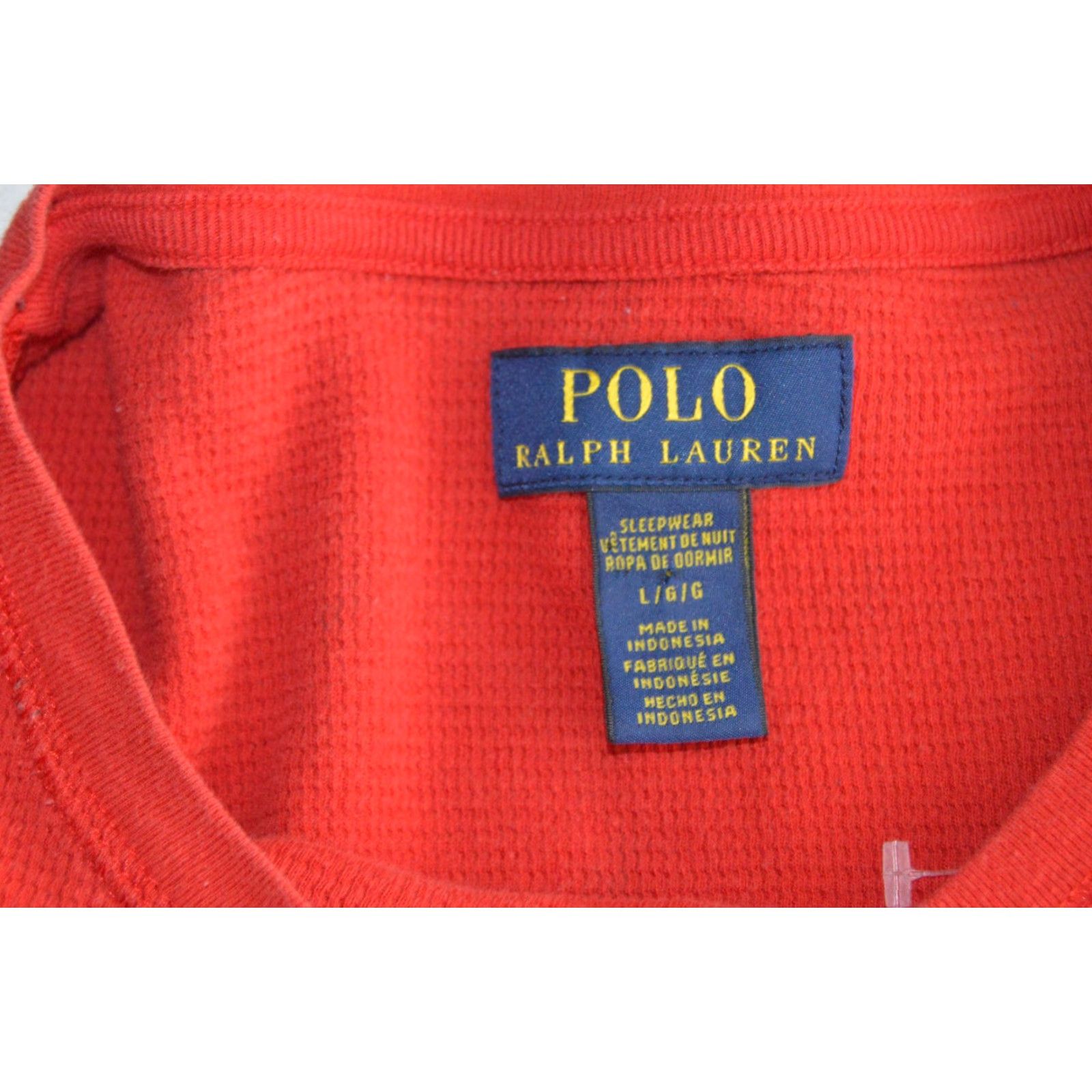 Polo Ralph Lauren Polo Ralph Lauren Sleepwear Red Long Sleeve Thermal Knit Shirt L Mens Size US L / EU 52-54 / 3 - 3 Thumbnail