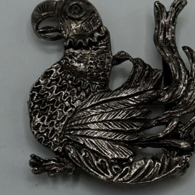 Vintage VINTAGE Metal Belt Buckle Bird Parrot Size ONE SIZE - 4 Thumbnail