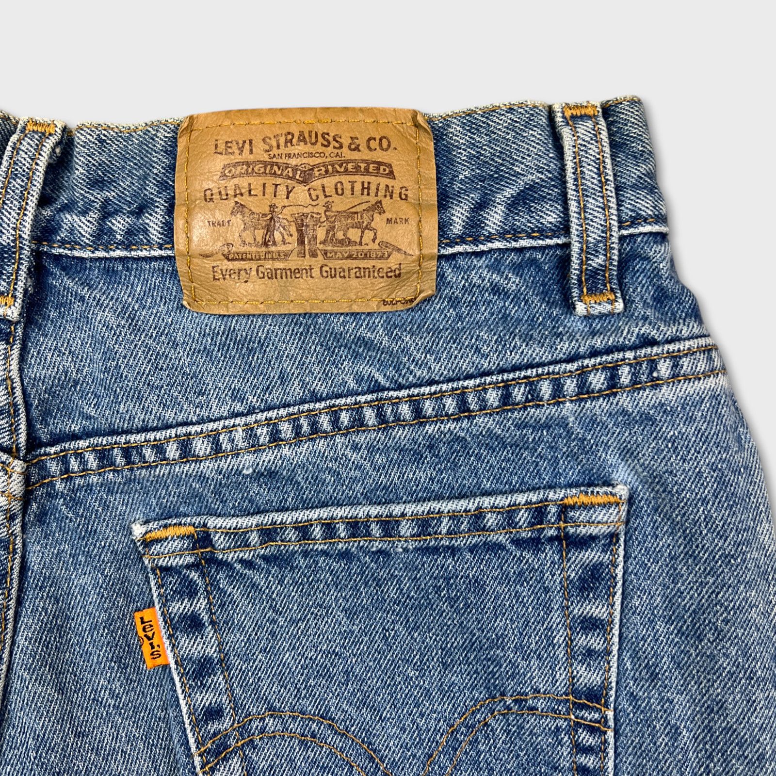 Levi's × Vintage Vintage 90s Levi's Orange Tab Jeans 28x32 Tapered Mens Denim Size US 28 / EU 44 - 9 Thumbnail