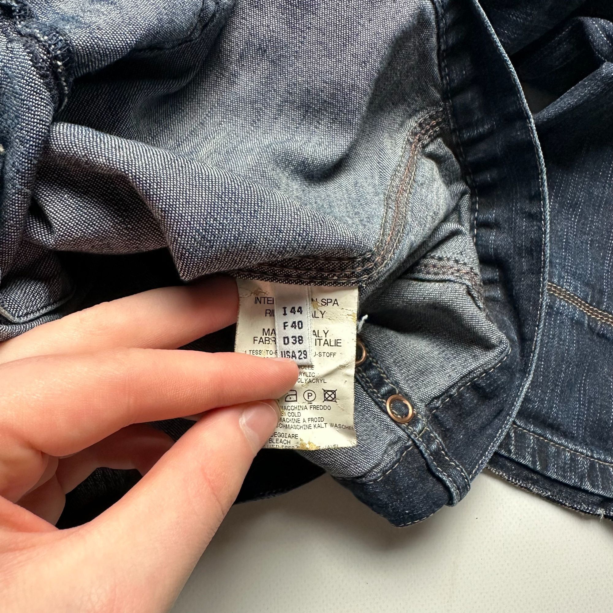 Marithe + Francois Girbaud Marithé François Girbaud Navy Denim Jacket Medium 90s Archiv Size M / US 6-8 / IT 42-44 - 5 Thumbnail