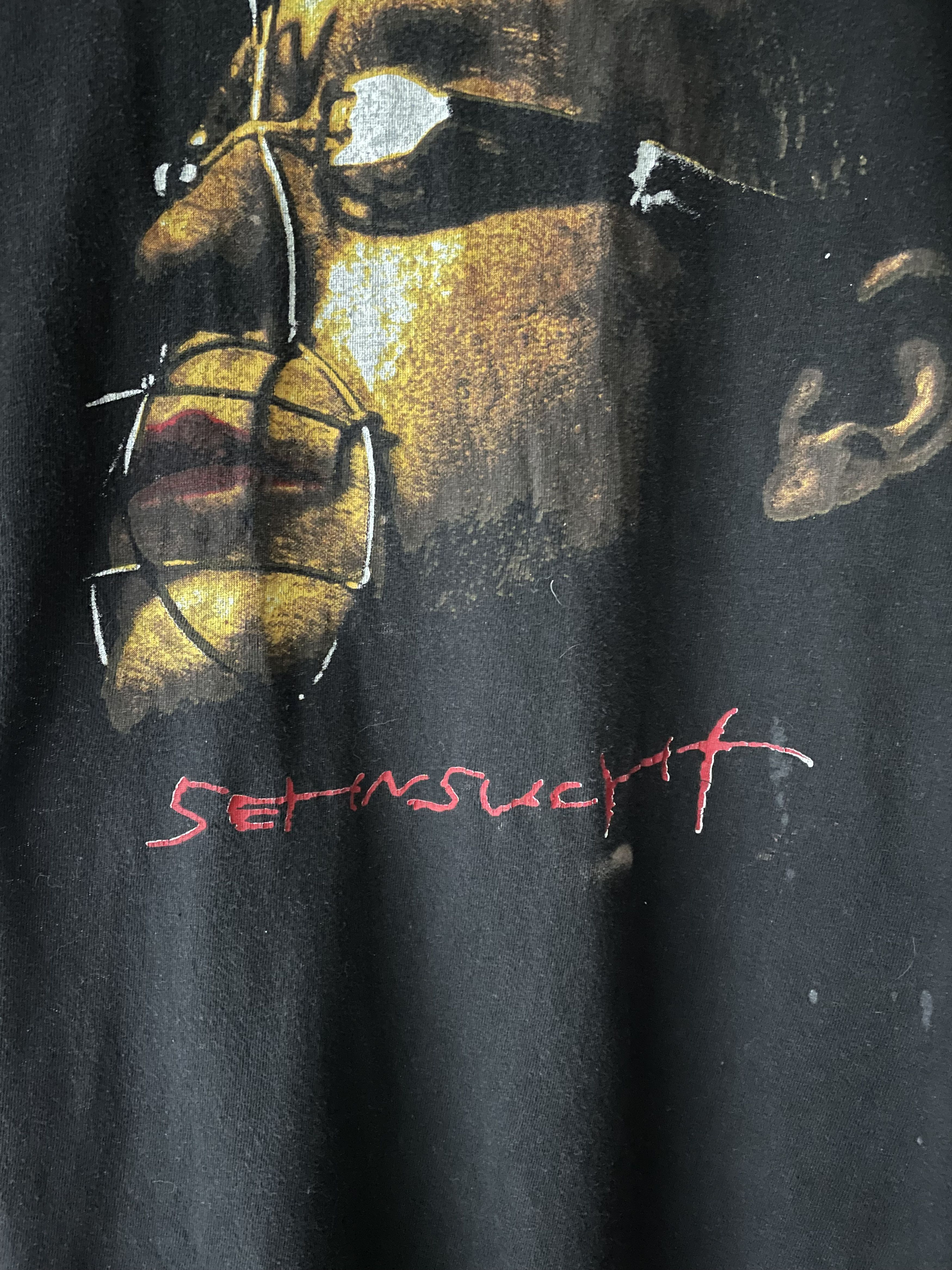 Vintage 90s Vintage Rammstein Sehnsucht Merch Shirt Size US S / EU 44-46 / 1 - 3 Thumbnail