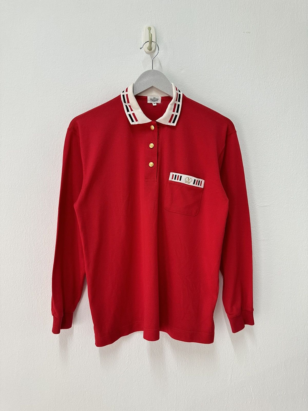 Valentino 1990s Valentino Garavani Sport polo long sleeve Size US S / EU 44-46 / 1 - 10 Thumbnail