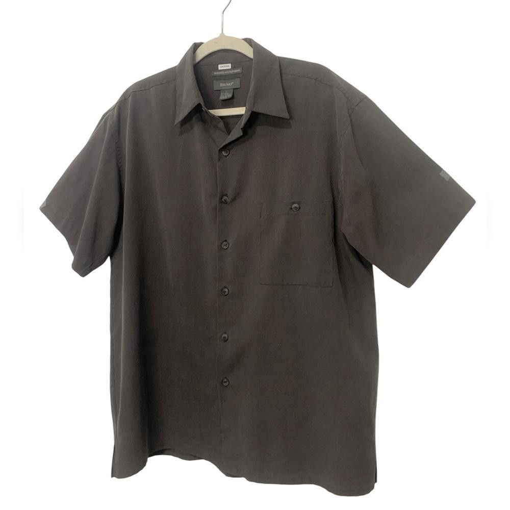 Designer Bruno Sueded Microfiber Short Sleeve Shirt Size US L / EU 52-54 / 3 - 1 Thumbnail