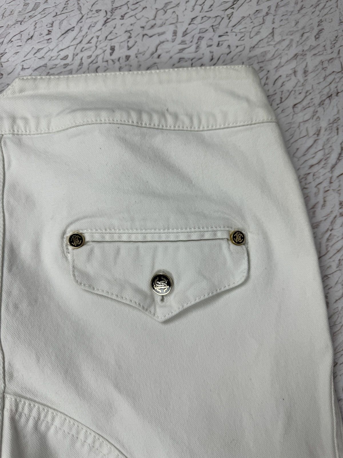 Roberto Cavalli Roberto Cavalli vintage white zipper casual classic pants Size 28" / US 6 / IT 42 - 17 Thumbnail