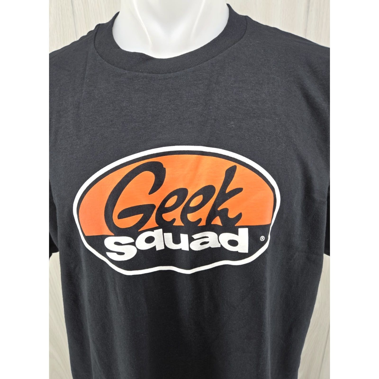 Fruit Of The Loom VINTAGE Fruit of the Loom Geek Squad T Shirt Logo Graphic Mens XL Black Shirt Men's Graphic Tee Classic Nerd Computer Logo Size US XL / EU 56 / 4 - 3 Thumbnail