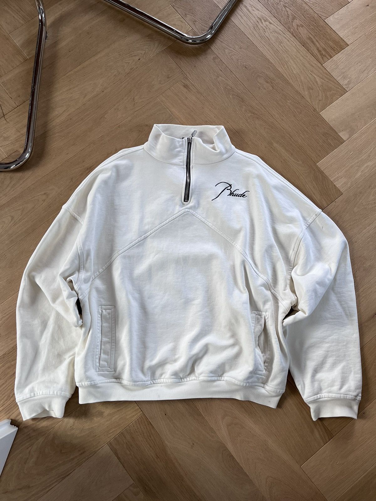 image of Rhude Quarter Zip / Half Zip in White, Men's (Size XL)