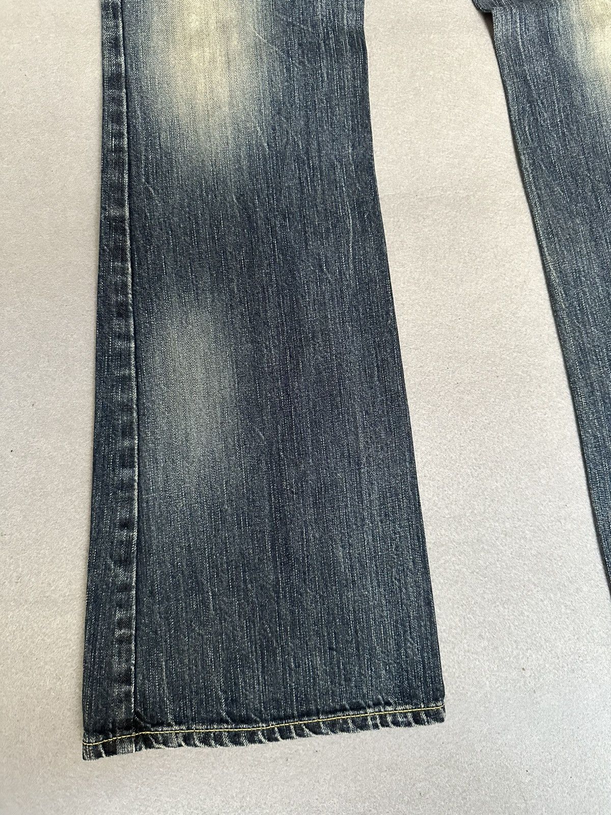 Japanese Brand FLARE Edwin 503 Low Rise Design Denim Size US 31 - 5 Thumbnail
