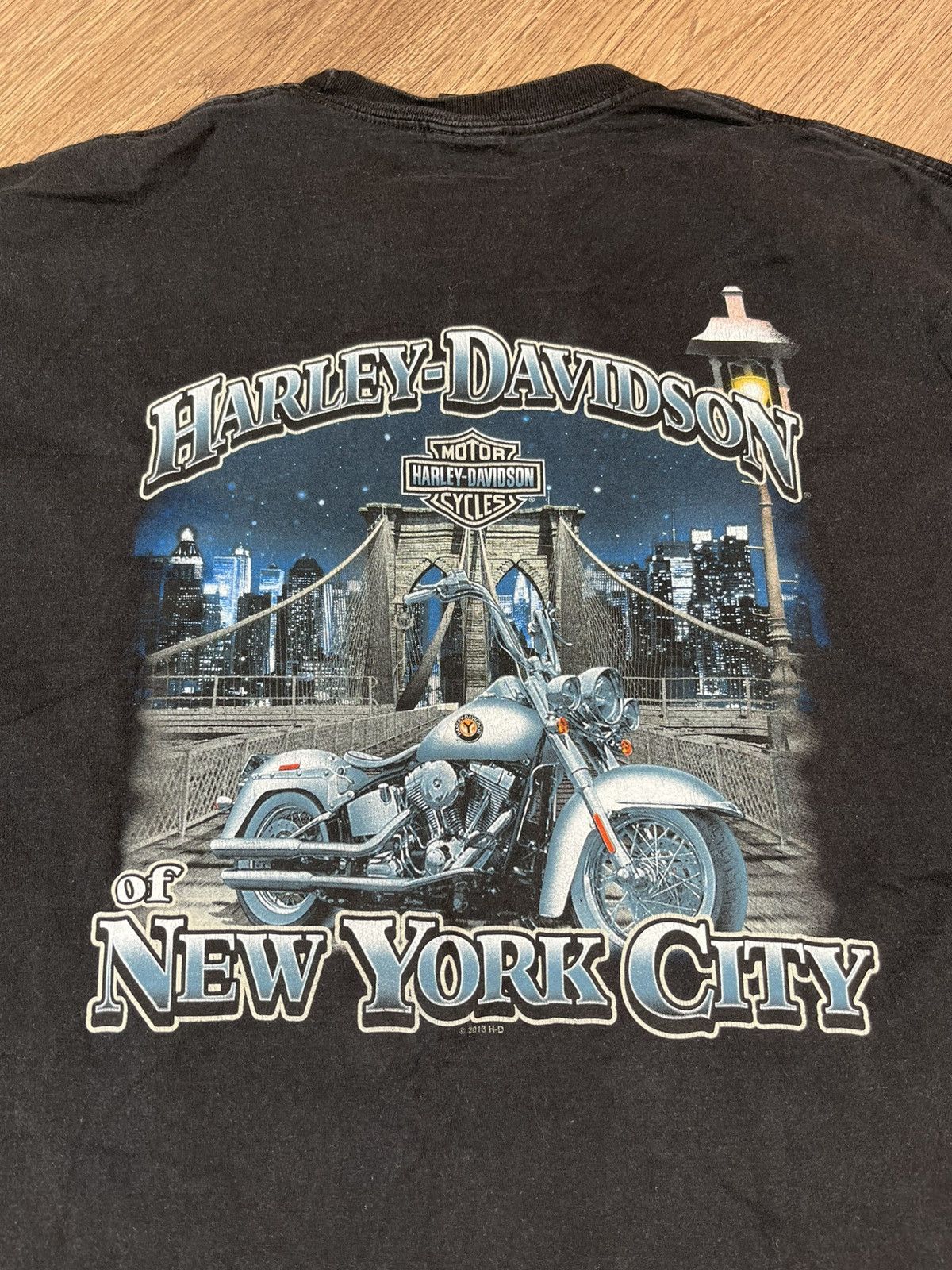 Vintage Vintage Harley Davidson New York City T Shirt Size US XXL / EU 58 / 5 - 7 Thumbnail