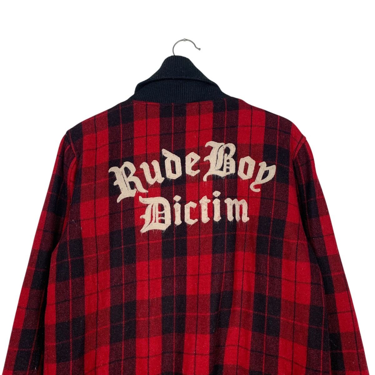 Japanese Brand ETBX Rude Boy Victim Big Logo Red Tartan Jacket #1852-C80 Size US S / EU 44-46 / 1 - 2 Thumbnail