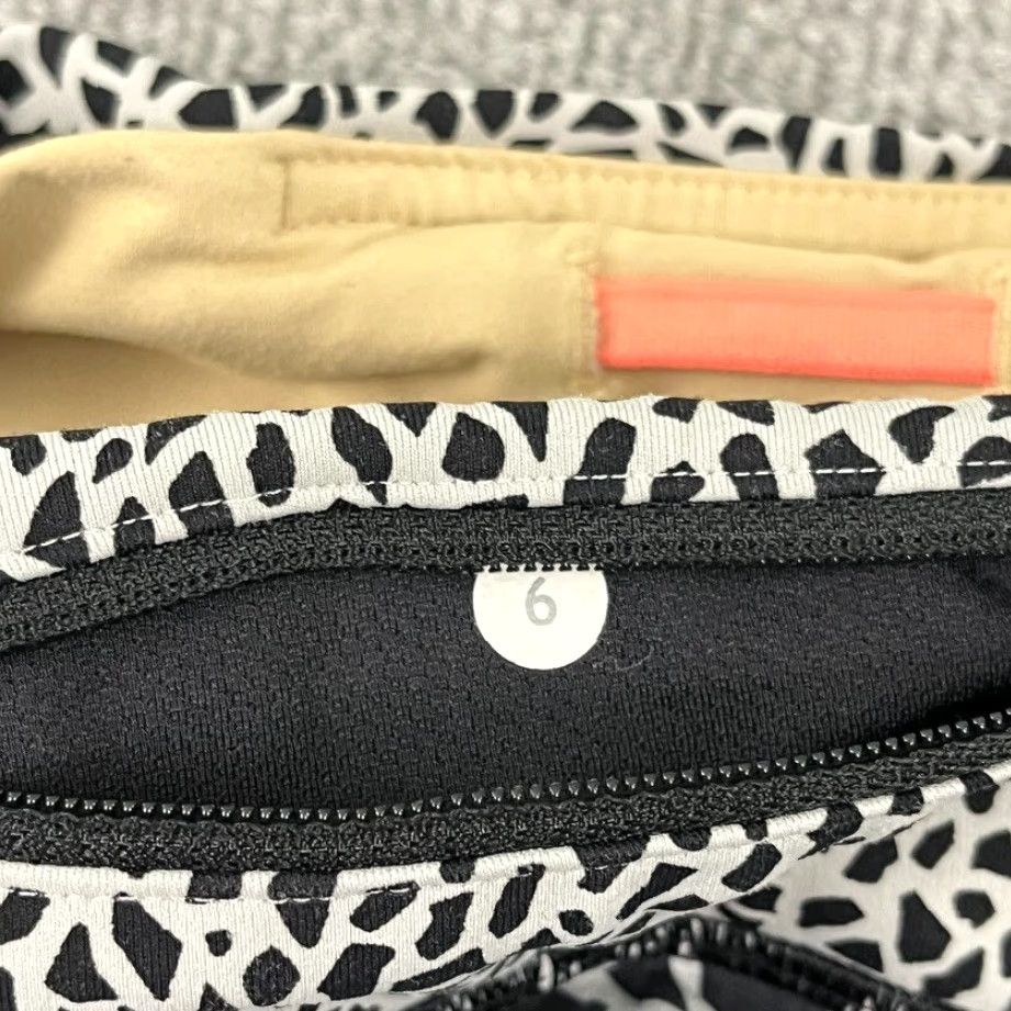 Lululemon Lululemon Run Speed Shorts Womens Size 6 / 3" Posey Black White Lined Running Size 28" / US 6 / IT 42 - 3 Thumbnail