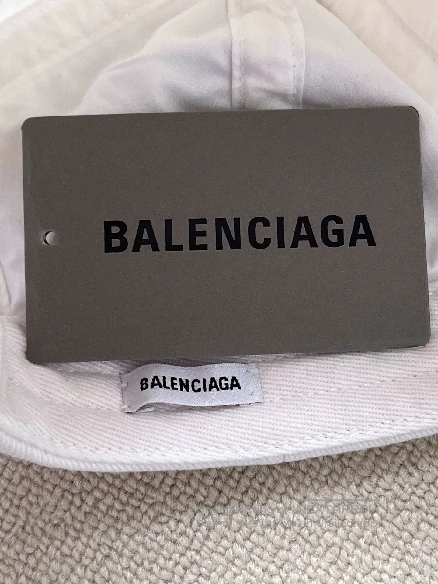 Balenciaga balenciaga embroidered logo cotton duck cap. Size ONE SIZE - 5 Thumbnail