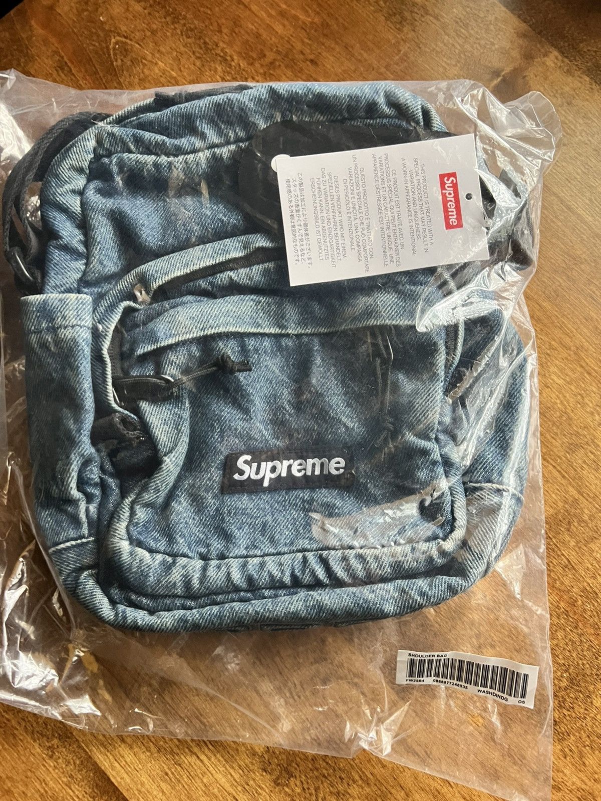 Supreme Supreme Denim Shoulder Bag Washed Indigo | Grailed