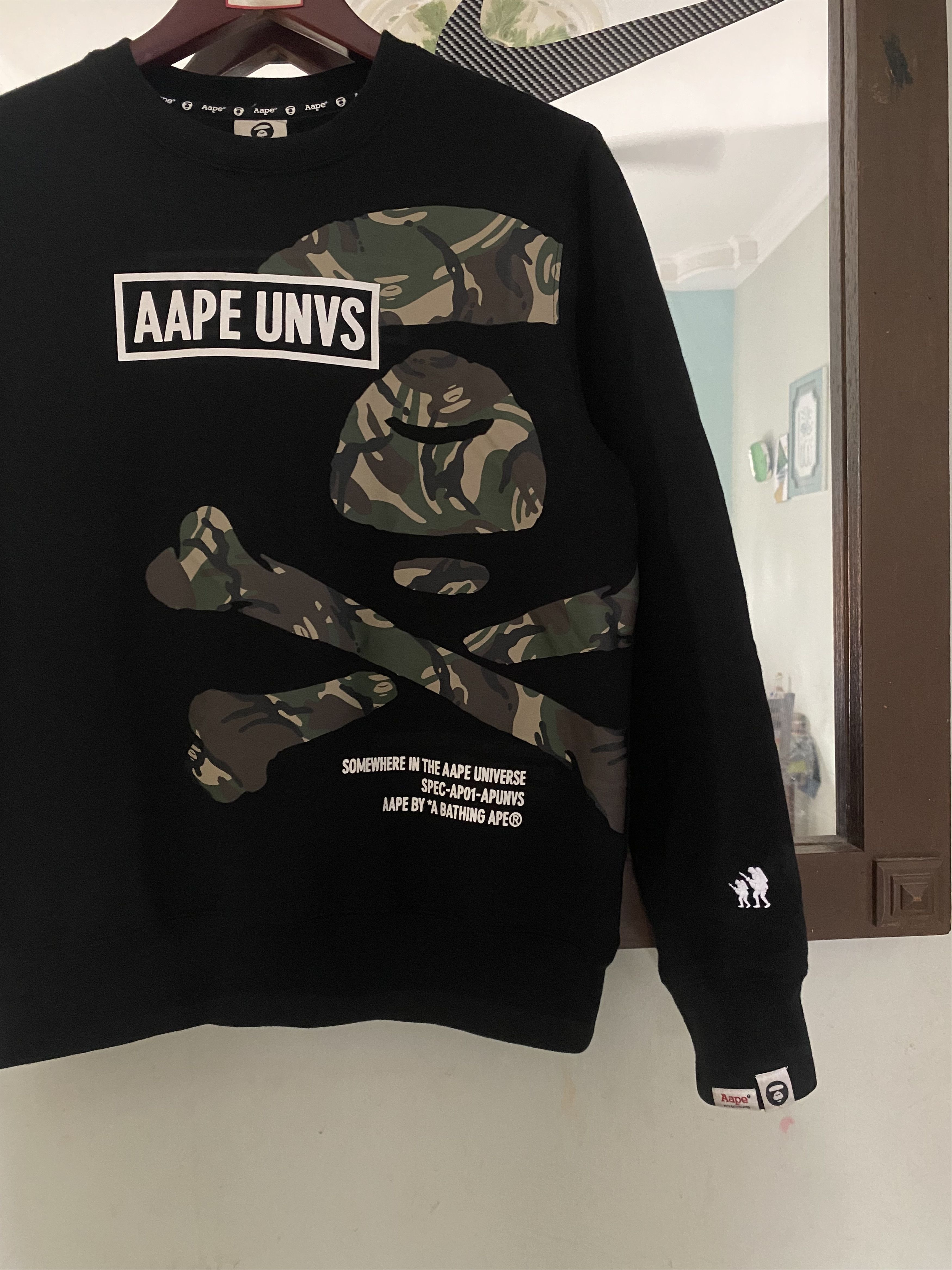 Aape × Japanese Brand Rare AAPE UNVS BY BATHING APE APUNVS Sweatshirt Size US M / EU 48-50 / 2 - 2 Thumbnail