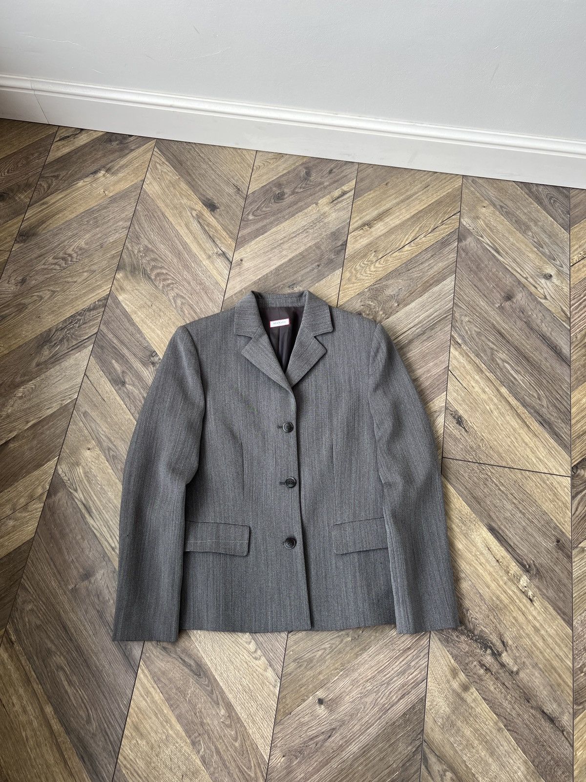 MAX&Co. Vintage Max&Co Womens Gray Wool Blend Suit Size M / US 6-8 / IT 42-44 - 2 Thumbnail