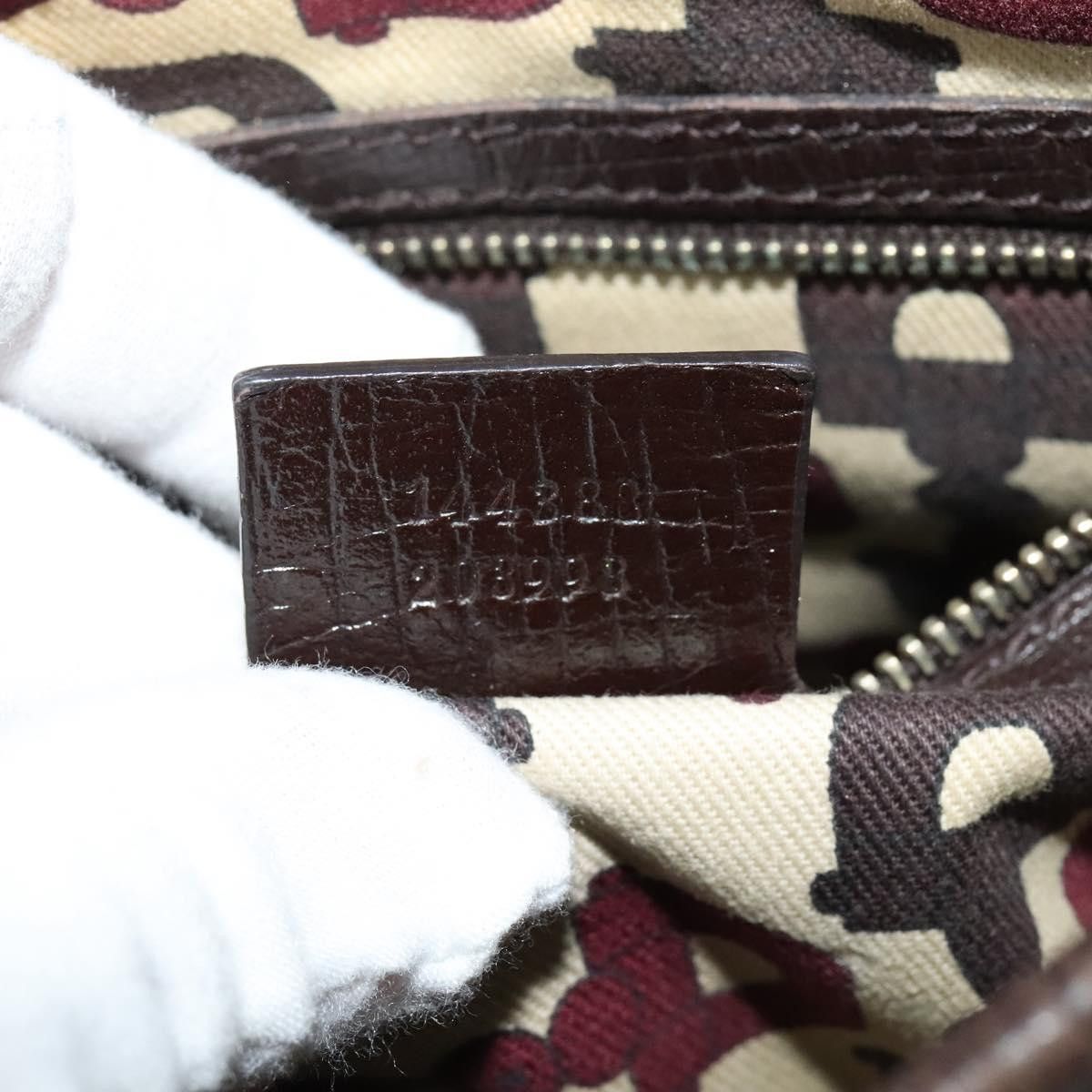 Gucci GUCCI GG Canvas Web Sherry Line Shoulder Bag Beige Gold Red Size ONE SIZE - 20 Thumbnail