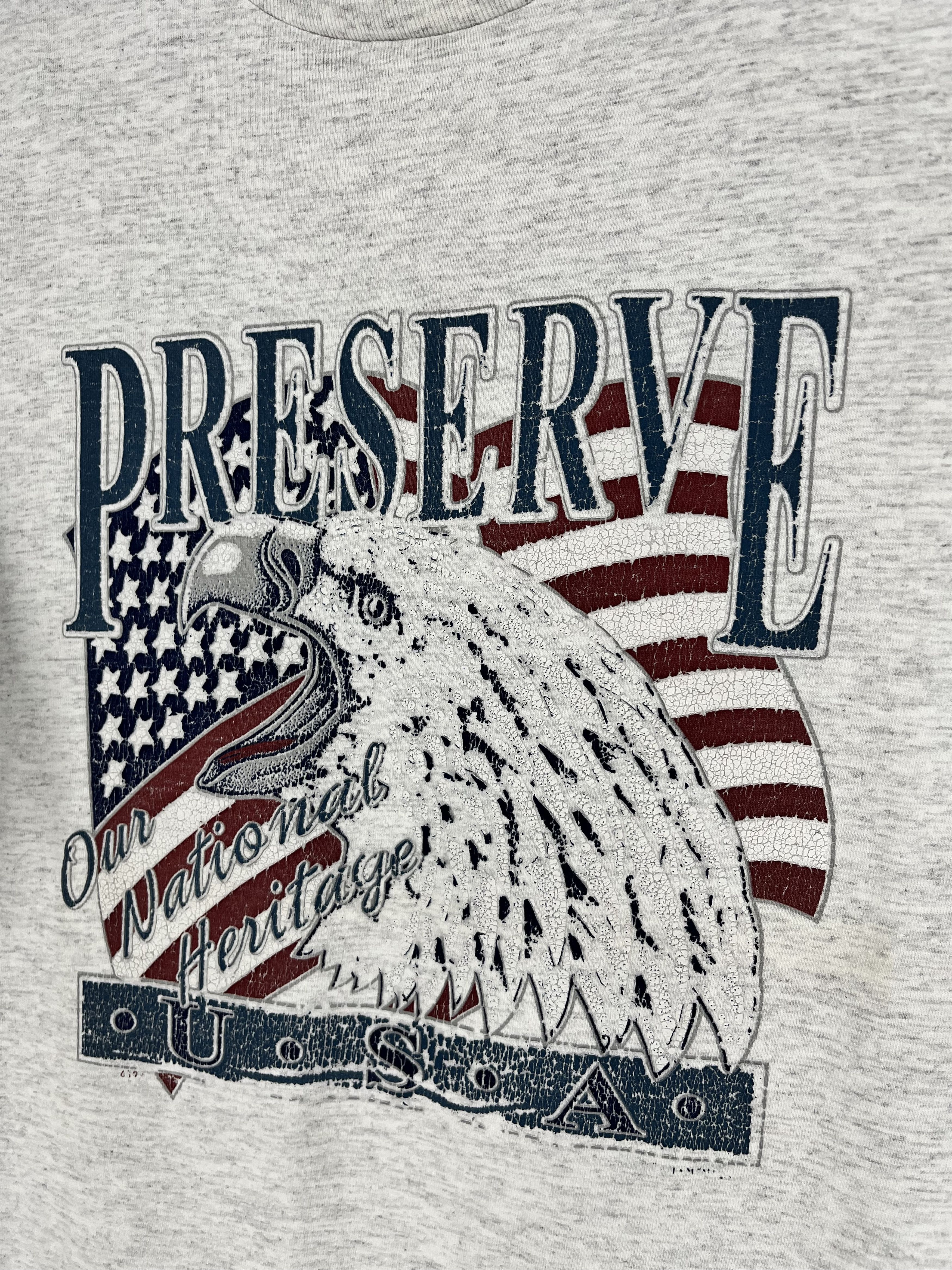 Vintage Vintage Eagles Preserves U.S.A Tees T Shirts Size US XL / EU 56 / 4 - 7 Thumbnail
