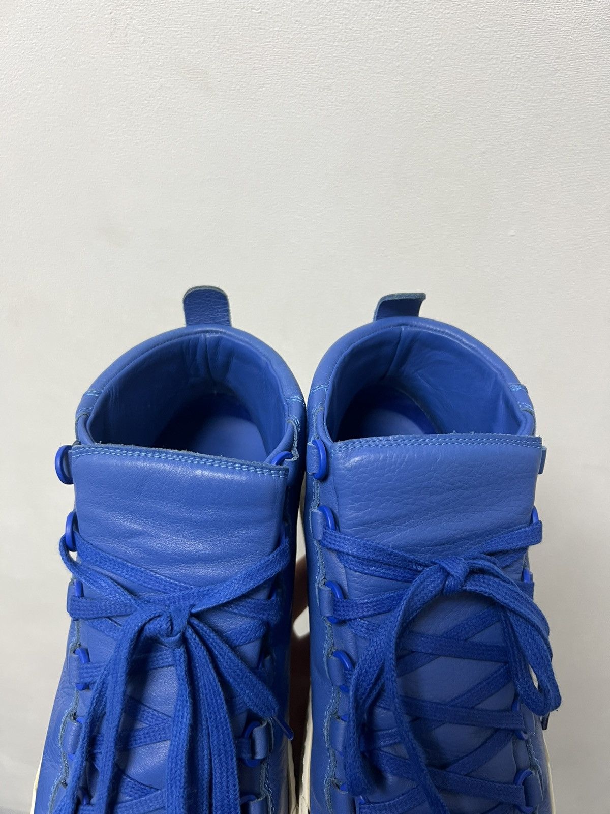 Balenciaga Balenciaga Arena Navy Blue Suede White Leather High Tops Size US 9 / EU 42 - 3 Thumbnail