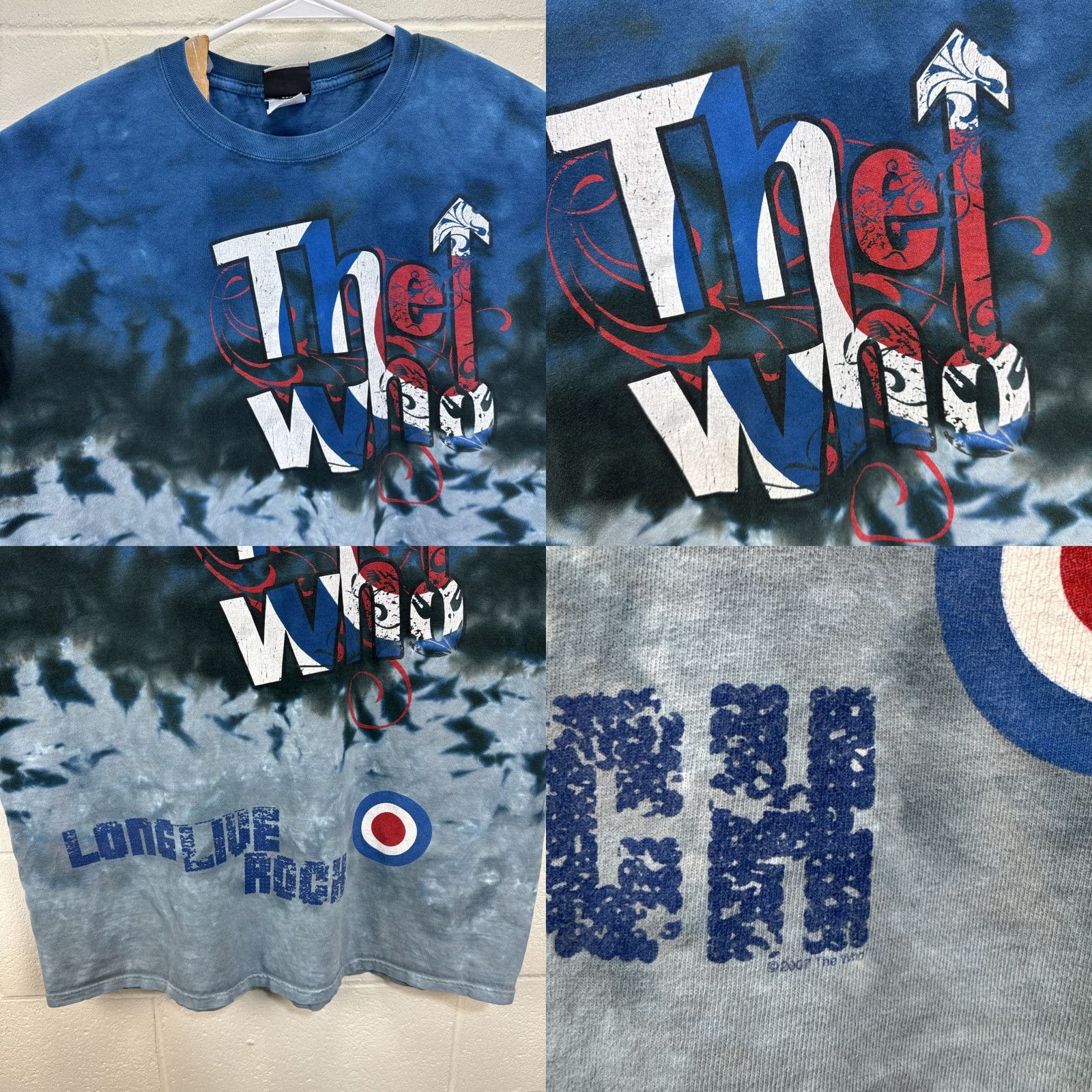 Liquid Blue VINTAGE The Who Liquid Blue Long Live Rock Tie Dye T Shirt 2XL Blues Blue Crew Neck Graphic Print Short Sleeve Men Rock Band Tee 90s Size US XXL / EU 58 / 5 - 8 Thumbnail