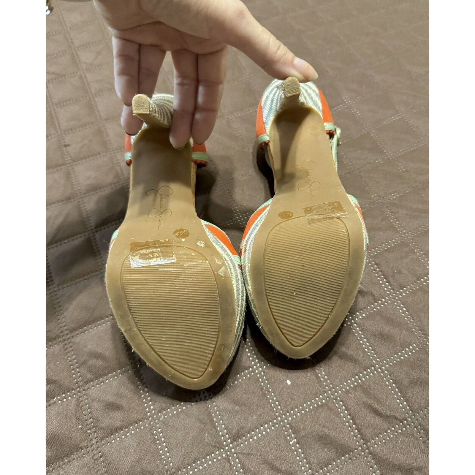 Jessica Simpson Jessica Simpson Britt Platform Sandals Heels - Size 6 Size US 6 / IT 36 - 12 Thumbnail