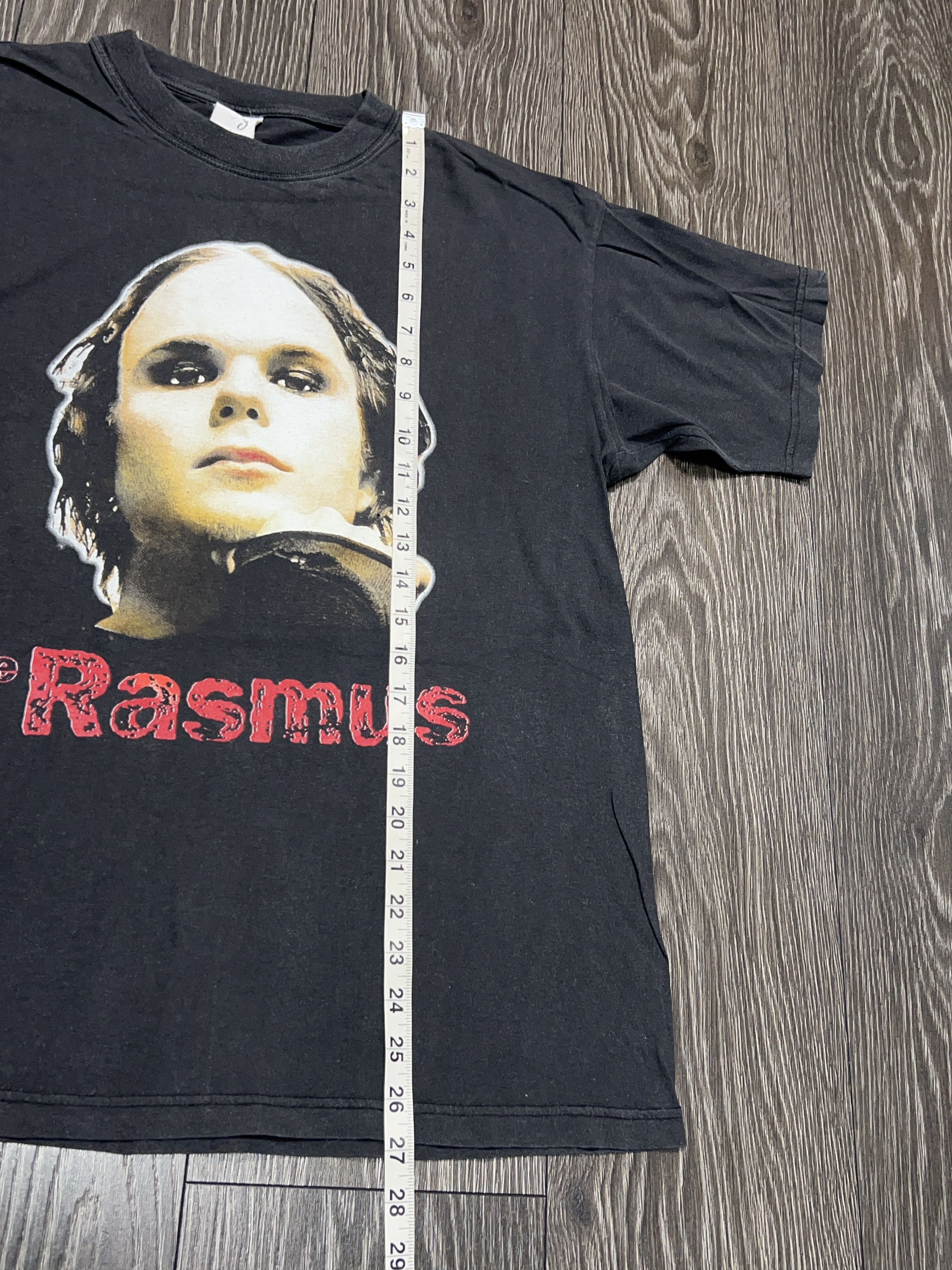 Vintage 1990s The Rasmus Band Lauri Ylonen Cotton T Shirt Tee M-L Size US M / EU 48-50 / 2 - 8 Thumbnail